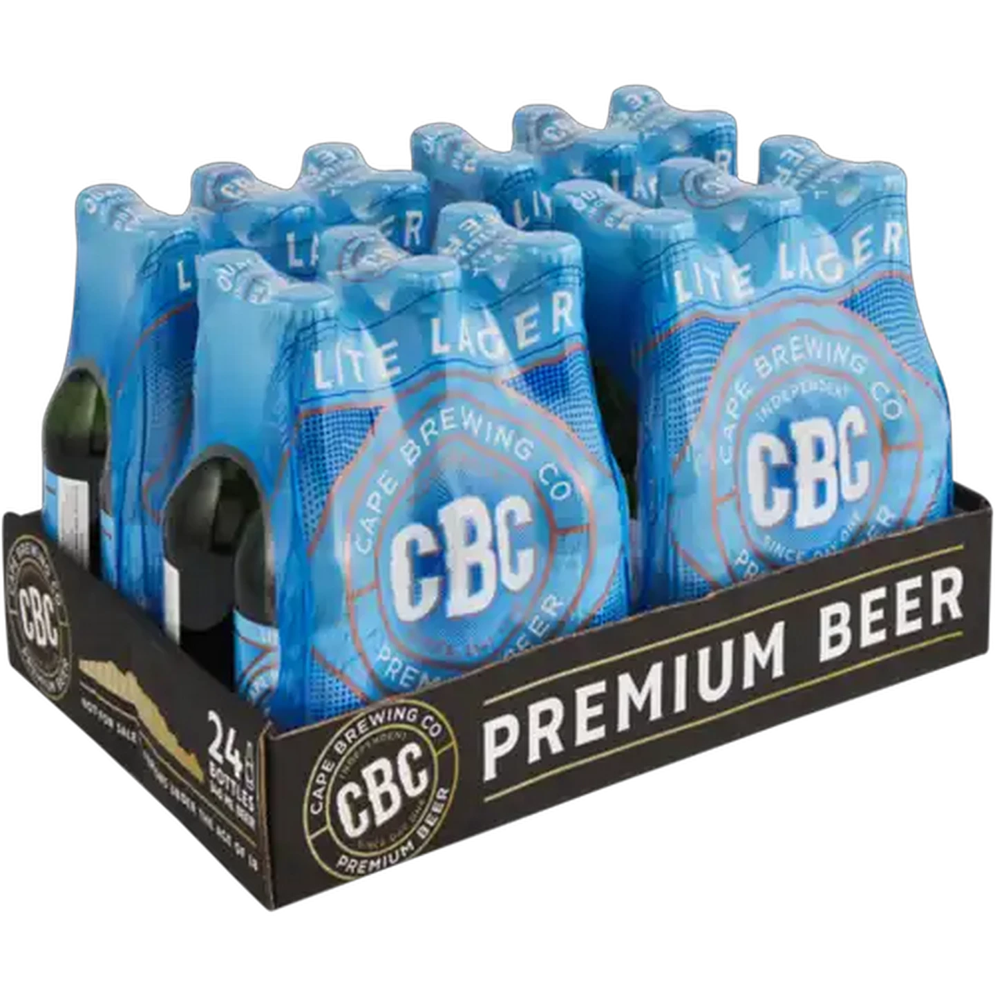 Image of CBC Lite Lager Beer Bottles 24 x 340ml