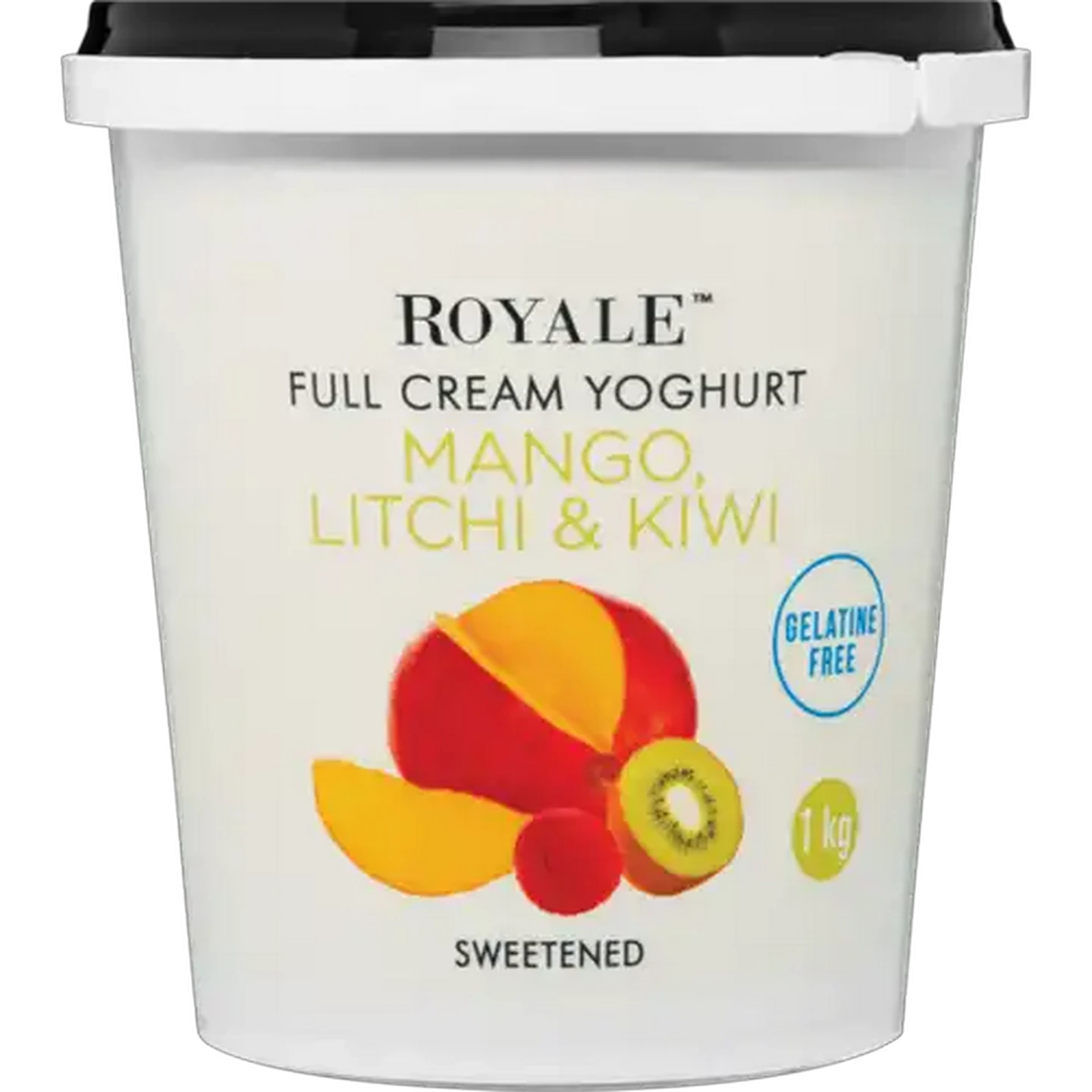 Image of Royale Mango, Litchi & Kiwi Full Cream Yoghurt 1kg