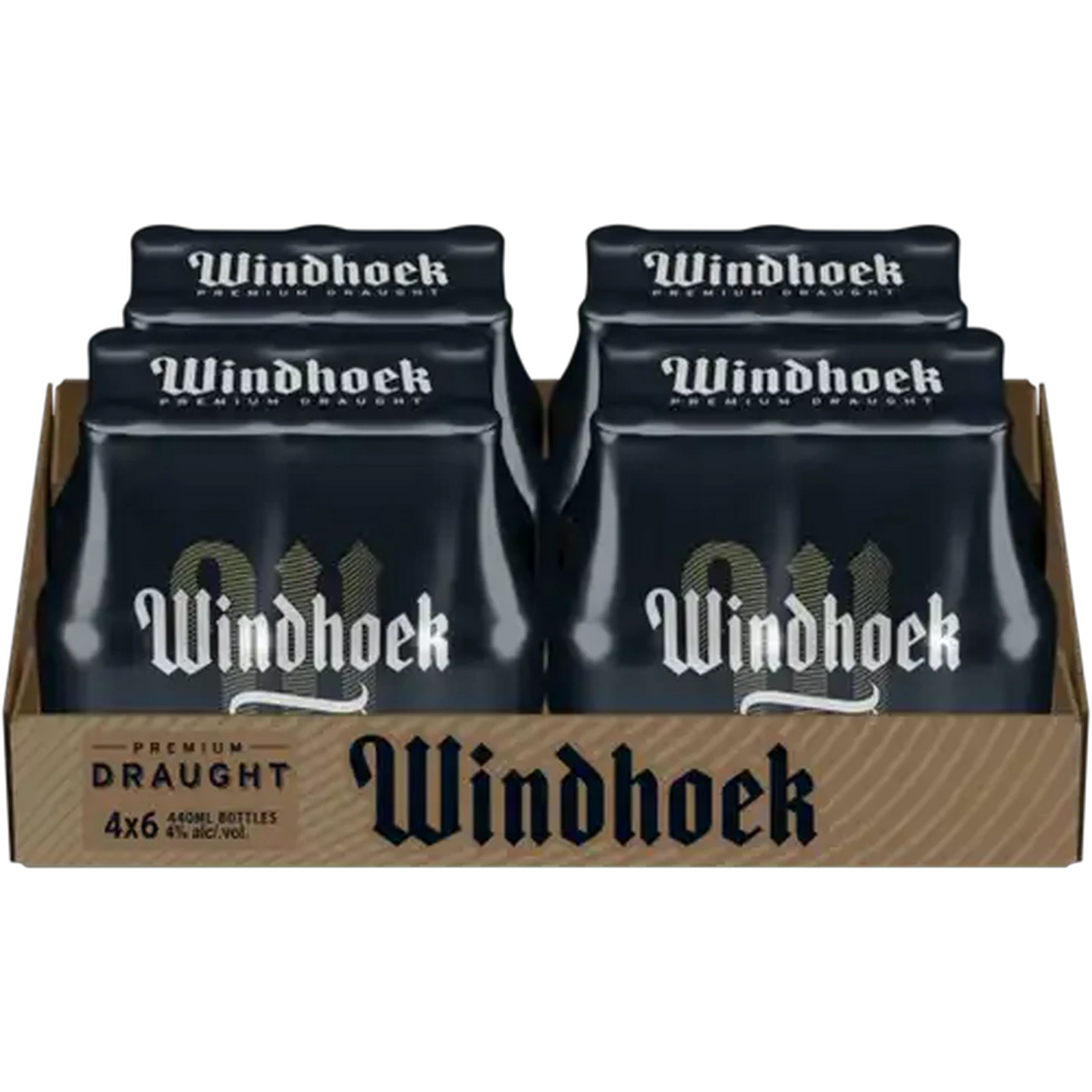 Image of Windhoek Premium Draught Beer Bottles 24 x 440ml
