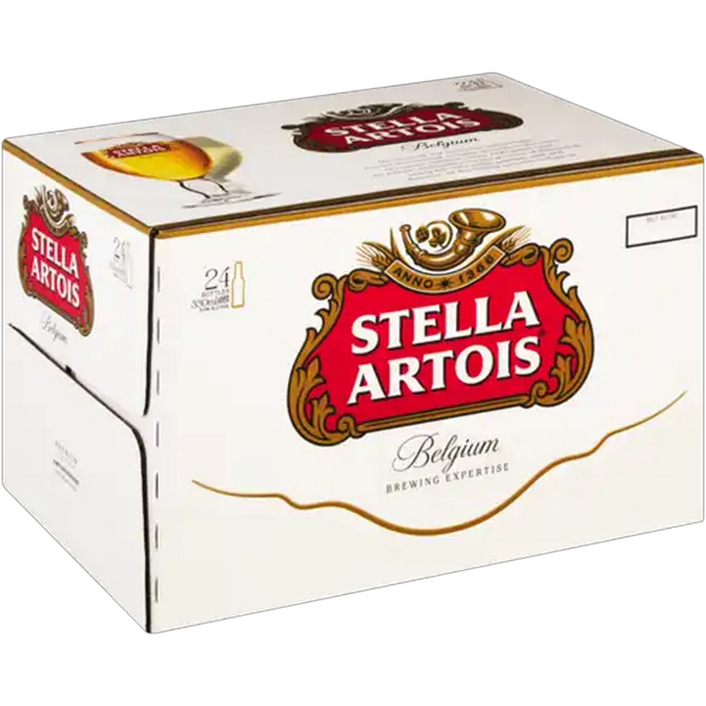 Image of Stella Artois Lager Beer Bottles 24 x 330ml