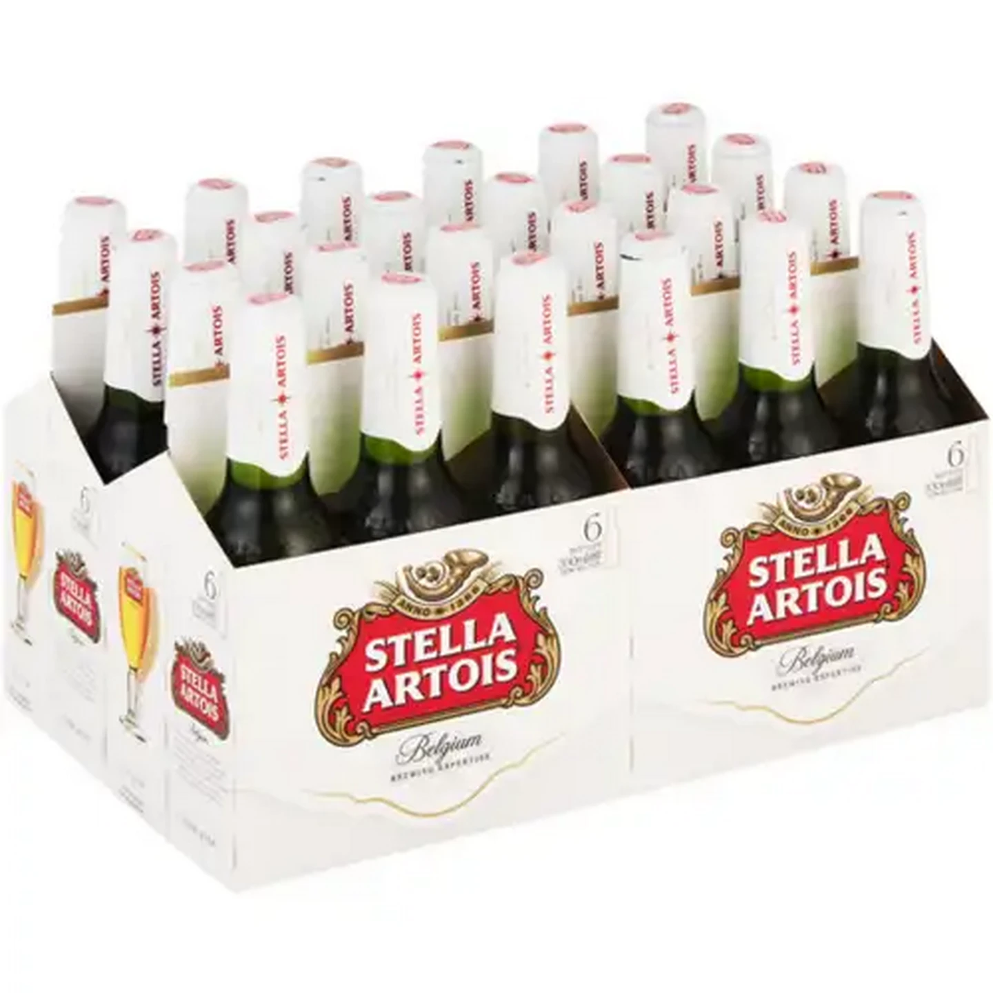 Image of Stella Artois Lager Beer Bottles 24 x 330ml
