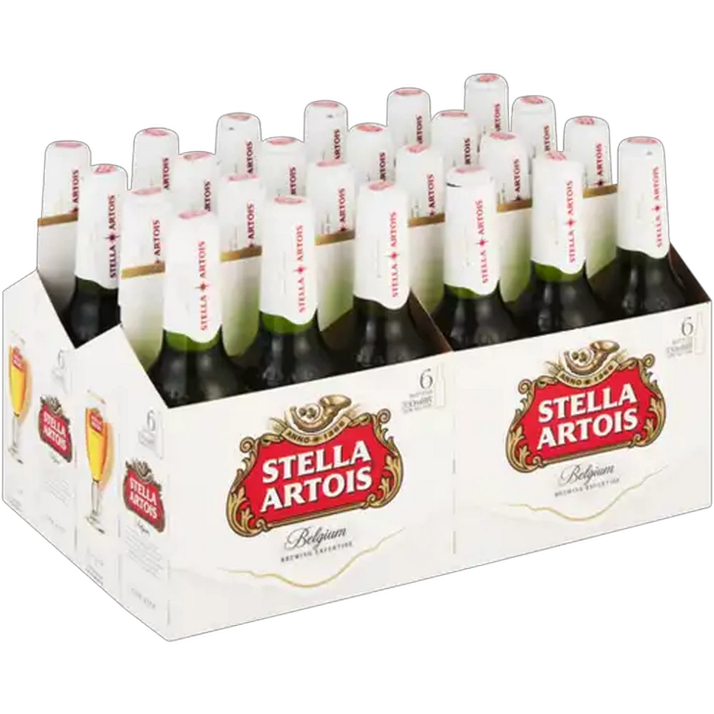 Image of Stella Artois Lager Beer Bottles 24 x 330ml