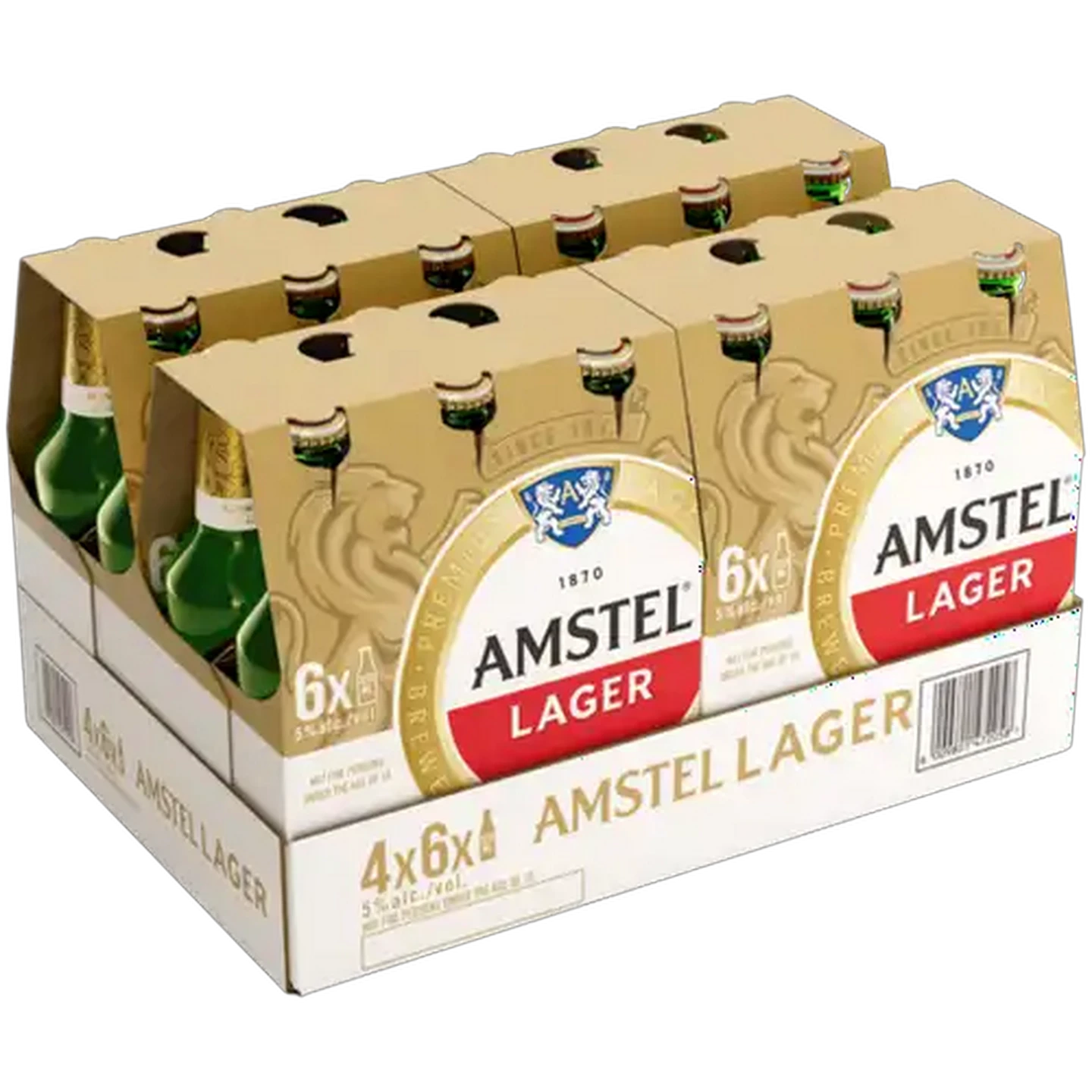 Image of Amstel Premium Lager Beer Bottles 24 x 330ml