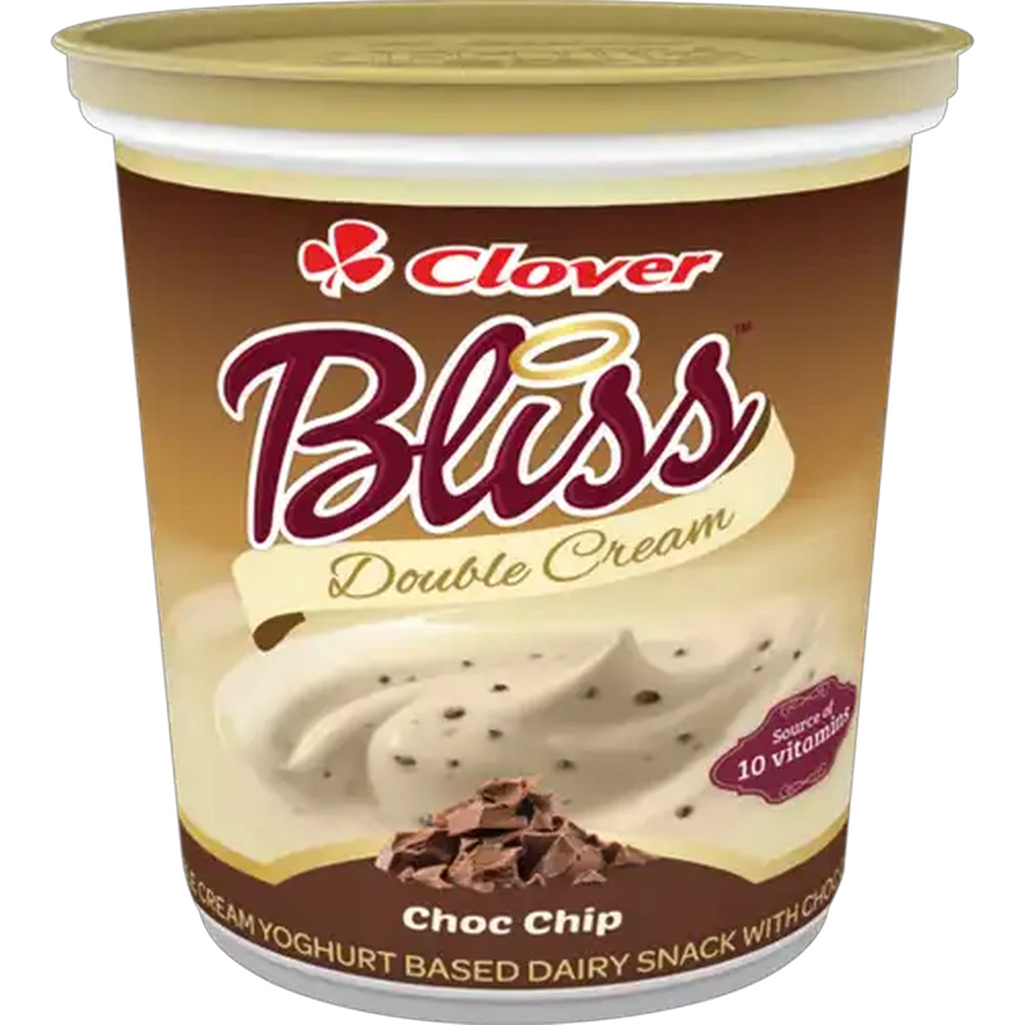 Image of Clover Bliss Choc Chip Double Cream Yoghurt 1kg