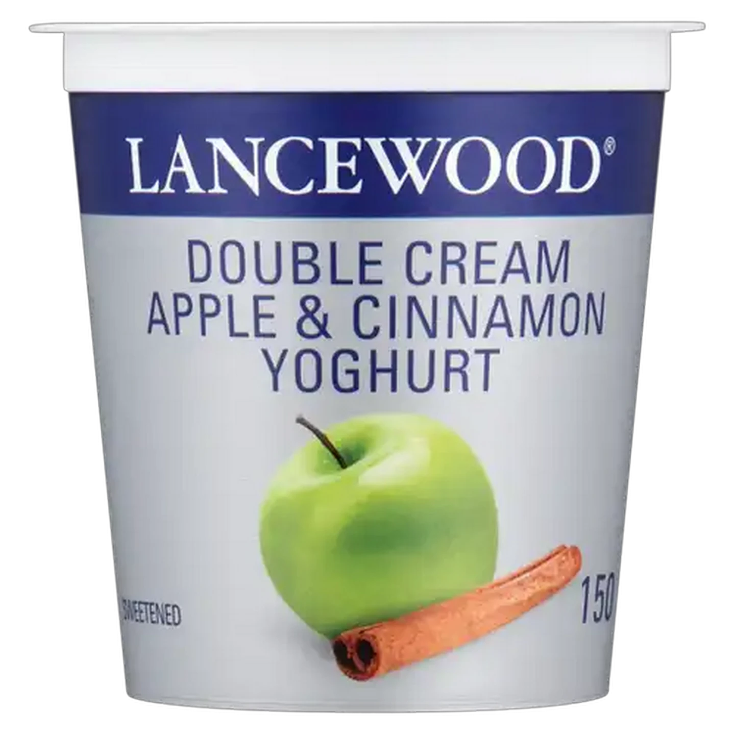 Image of LANCEWOOD Apple & Cinnamon Flavoured Double Cream Yoghurt 150g