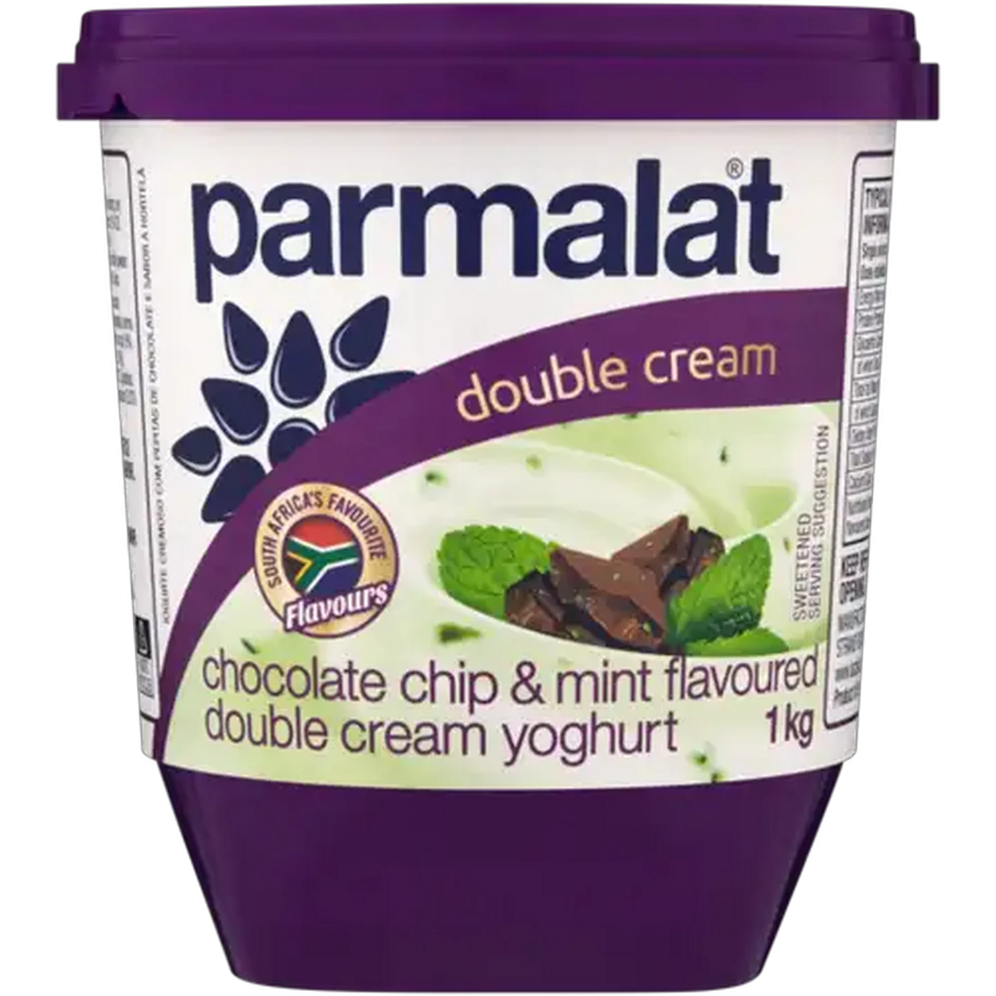 Image of Parmalat Chocolate Chip & Mint Double Cream Yoghurt 1kg
