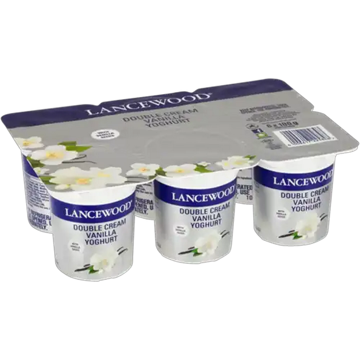 Image of LANCEWOOD Double Cream Vanilla Yoghurt 6 x 100g