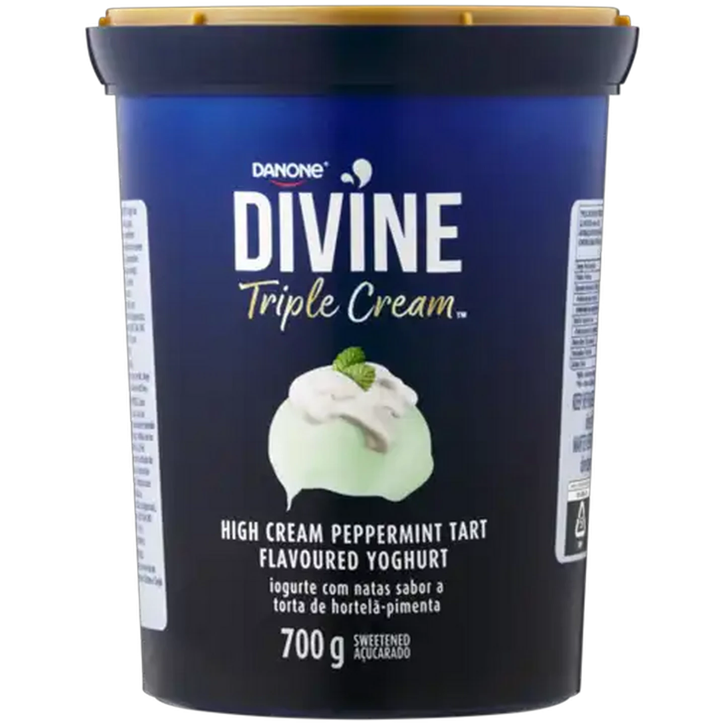 Image of Danone Divine Triple Cream Peppermint Tart Flavoured Yoghurt 700g