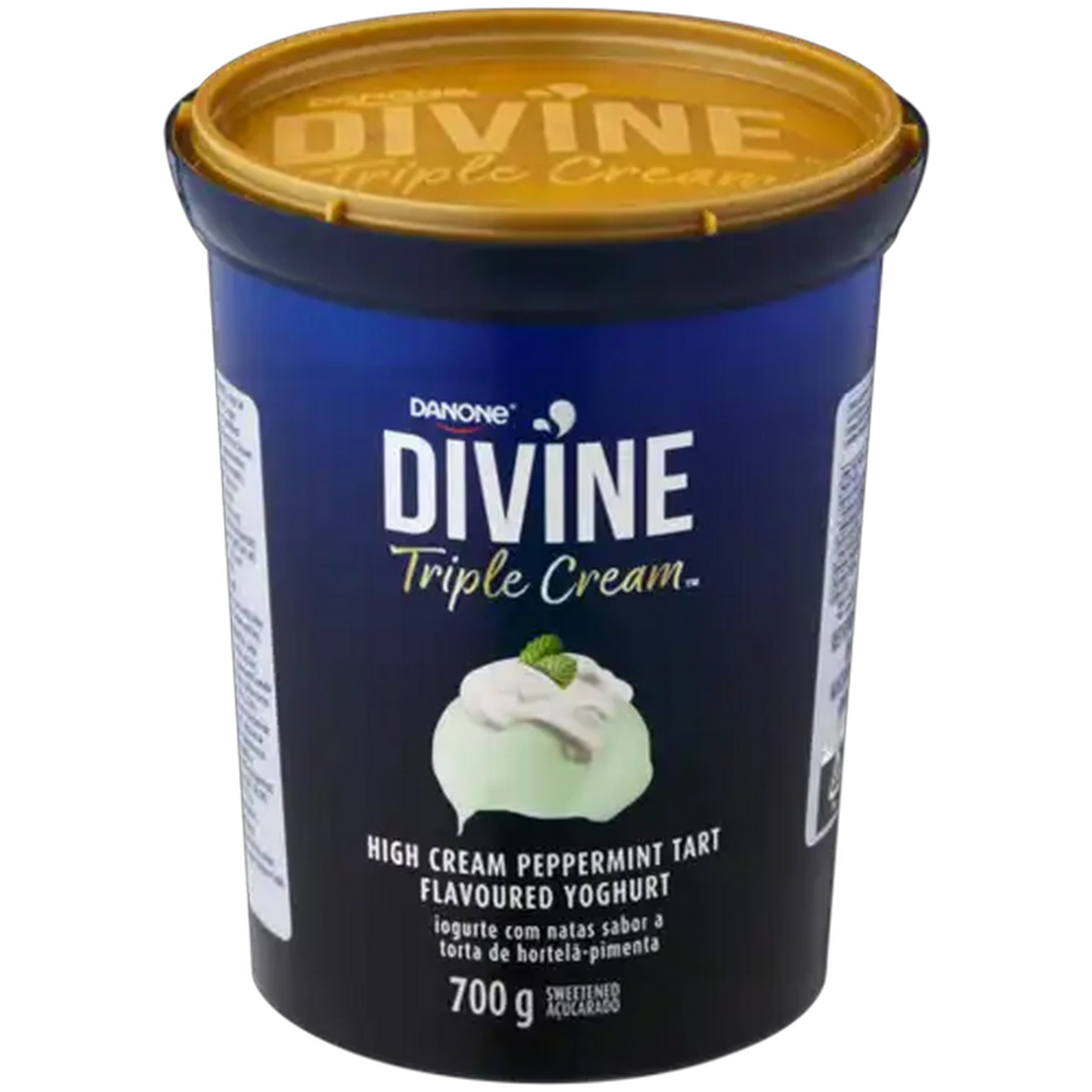 Image of Danone Divine Triple Cream Peppermint Tart Flavoured Yoghurt 700g