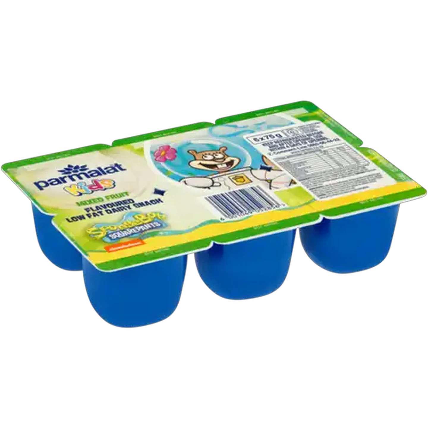 Image of Parmalat Kids Mixed Fruit Flavoured Low Fat Dairy Snack 6 x 75g