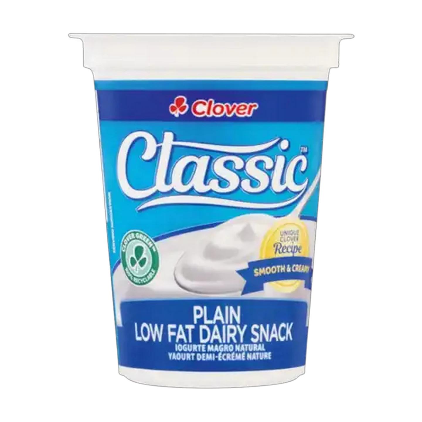 Image of Clover Classic Plain Low Fat Dairy Snack 150g