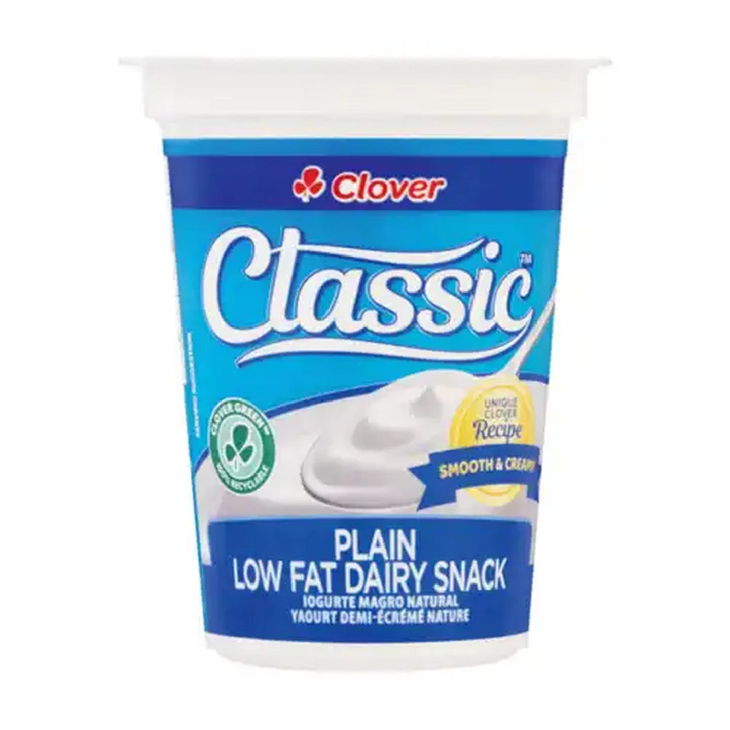 Image of Clover Classic Plain Low Fat Dairy Snack 150g