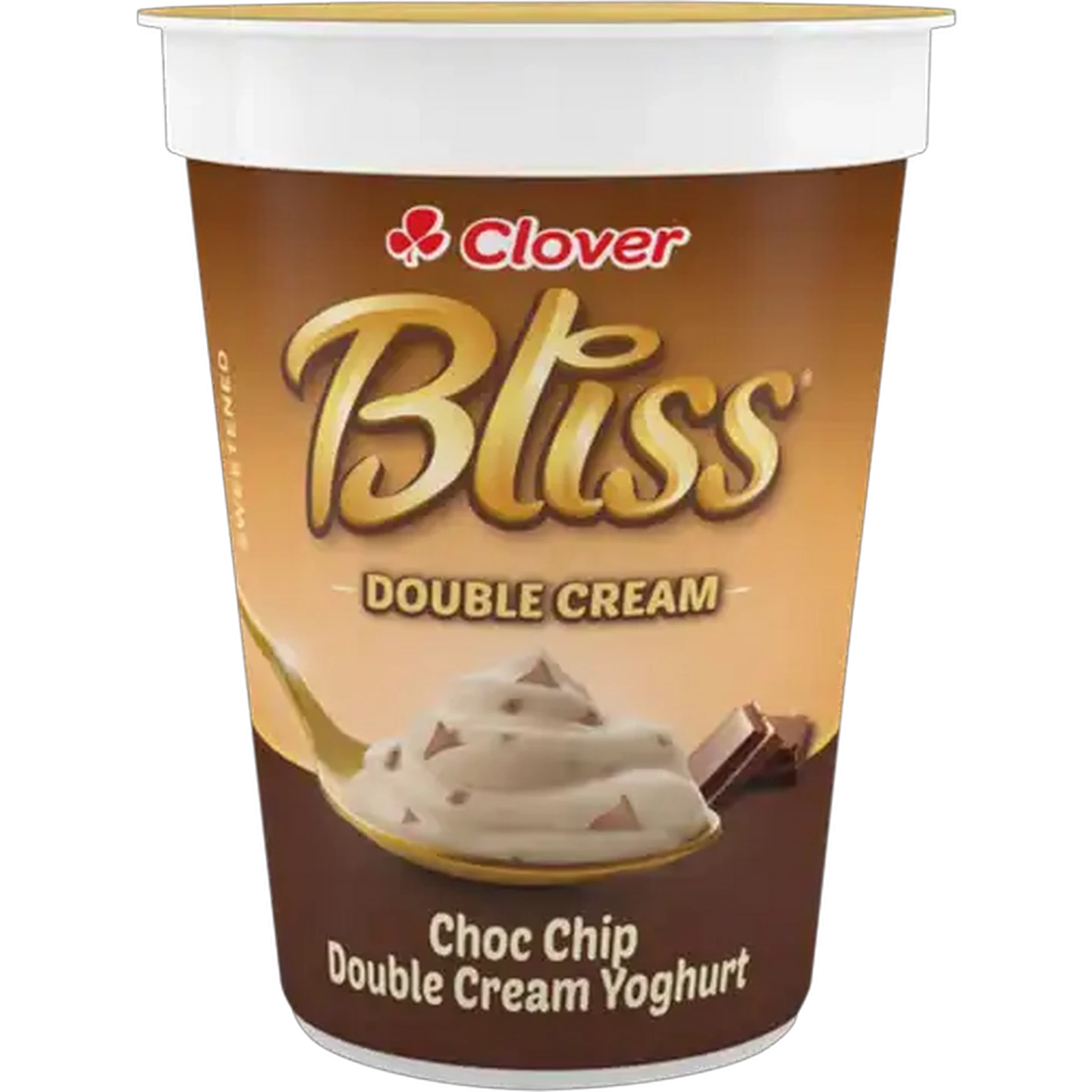 Image of Clover Bliss Choc Chip Double Cream Yoghurt 150g