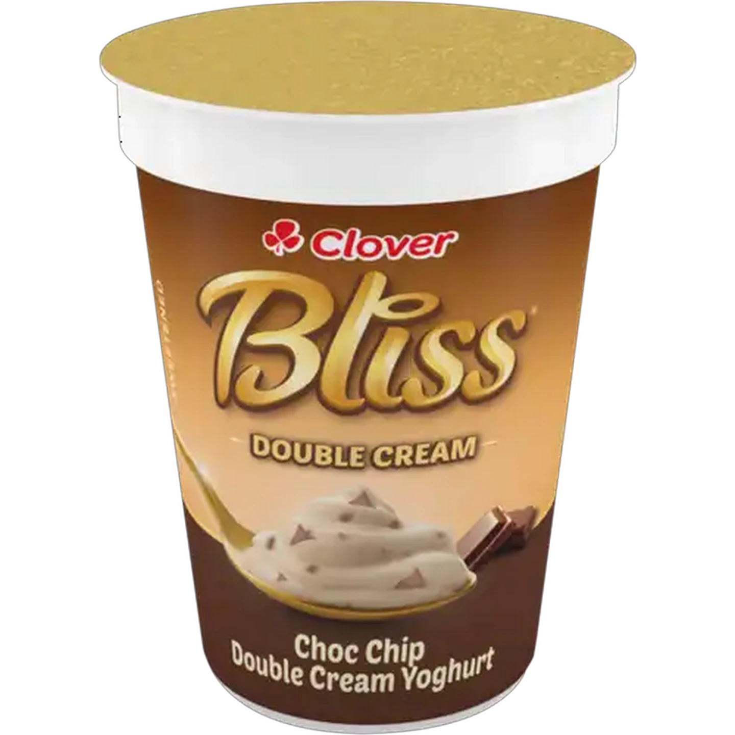 Image of Clover Bliss Choc Chip Double Cream Yoghurt 150g