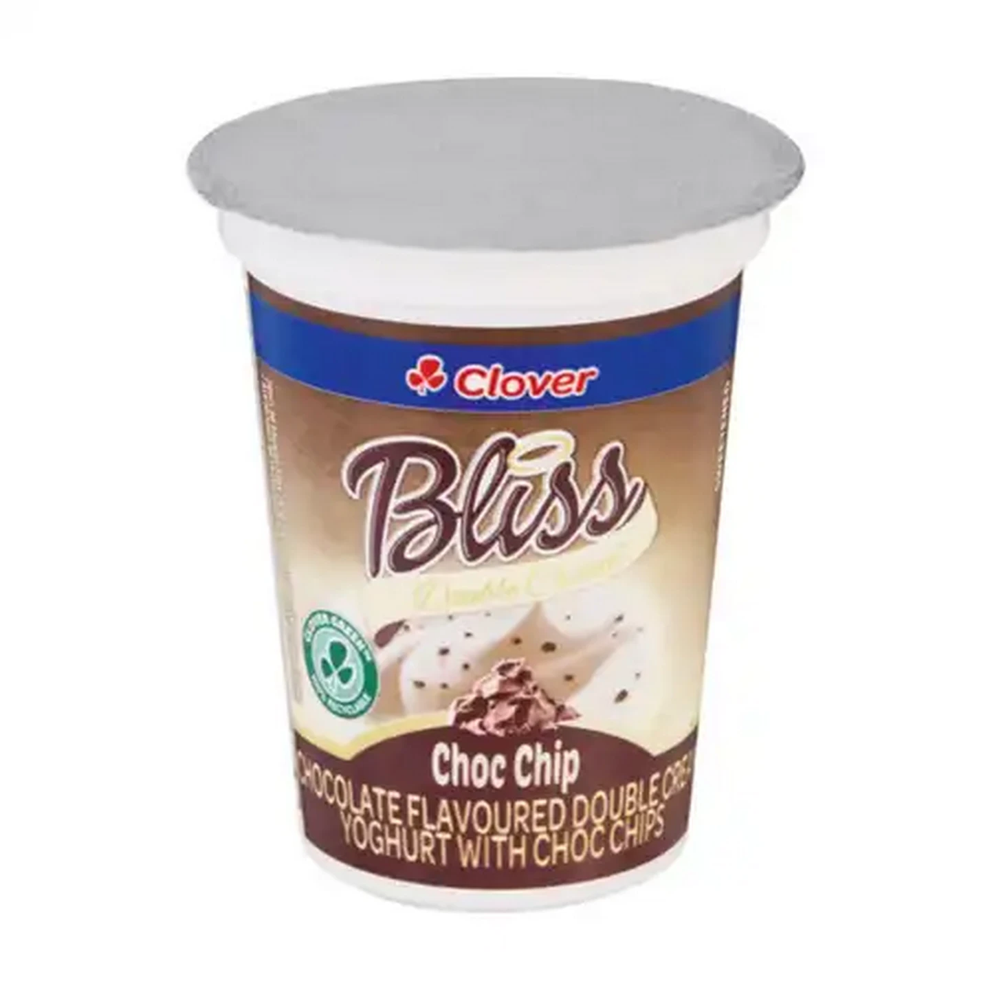 Image of Clover Bliss Choc Chip Double Cream Yoghurt 150g