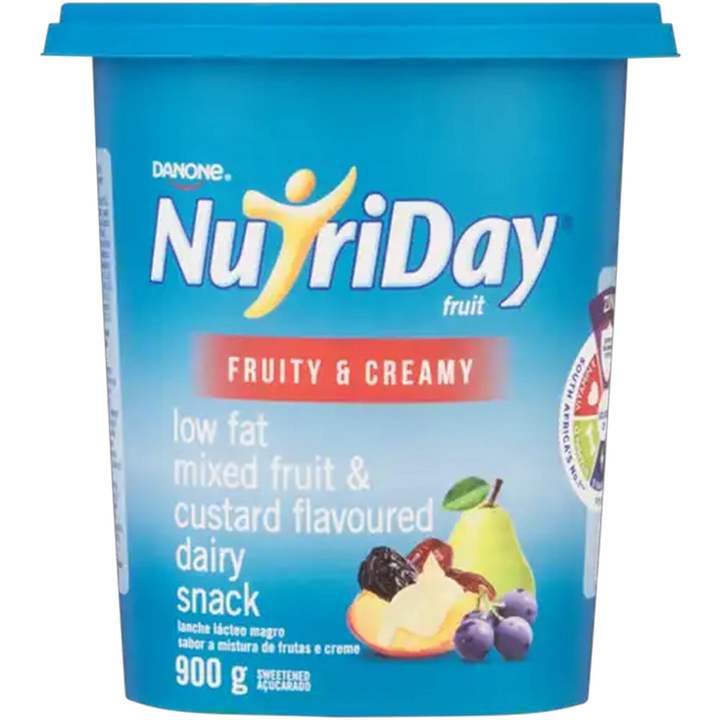 Image of Danone NutriDay Mixed Fruit & Custard Flavoured Low Fat Dairy Snack 900g
