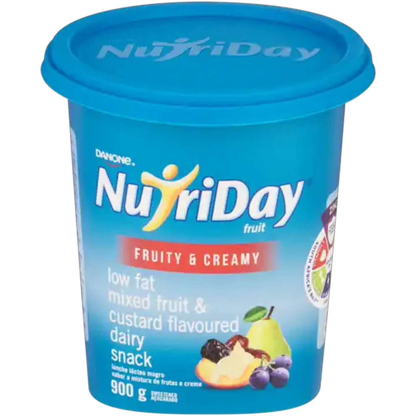Image of Danone NutriDay Mixed Fruit & Custard Flavoured Low Fat Dairy Snack 900g
