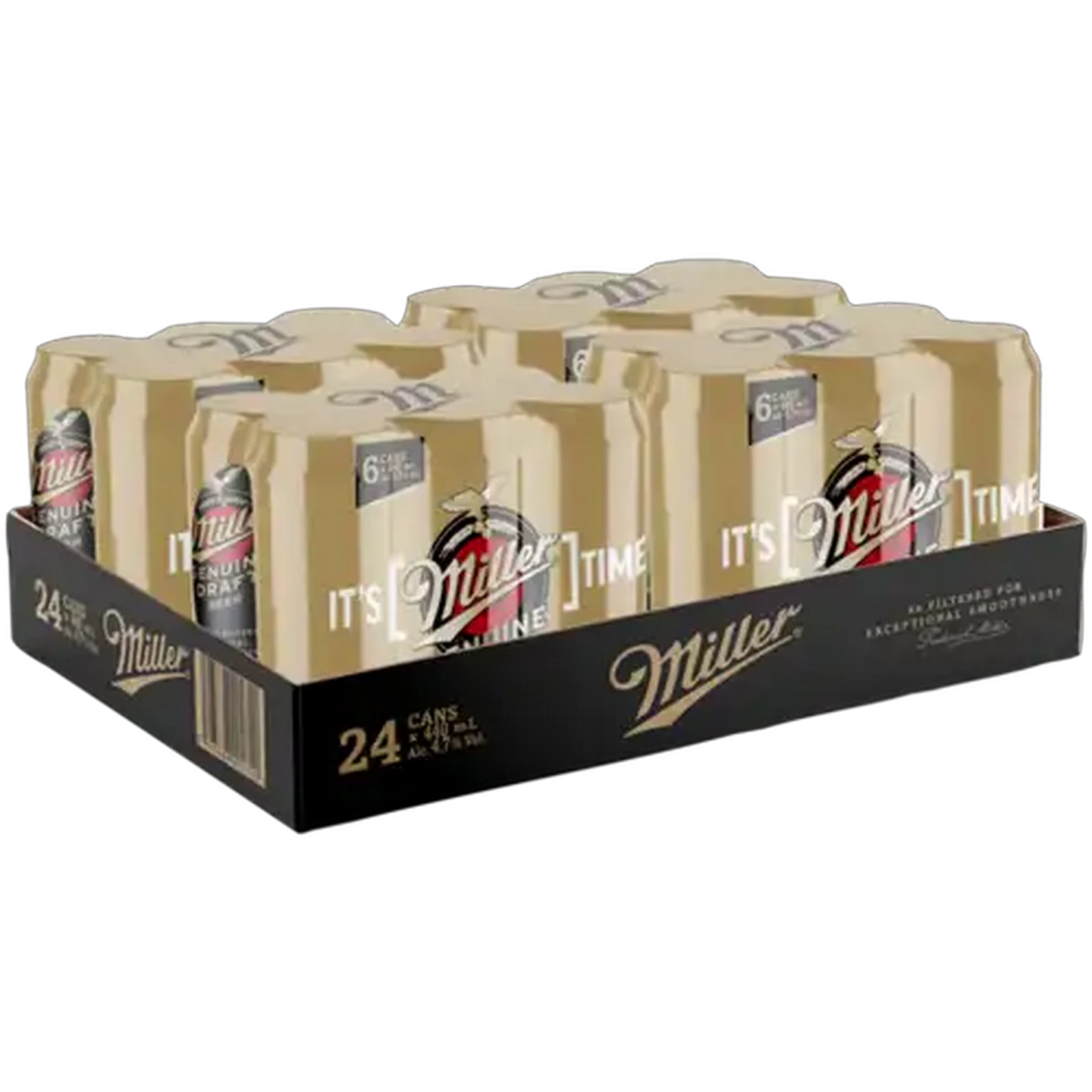Image of Miller Genuine Draft Beer Cans 24 x 440ml