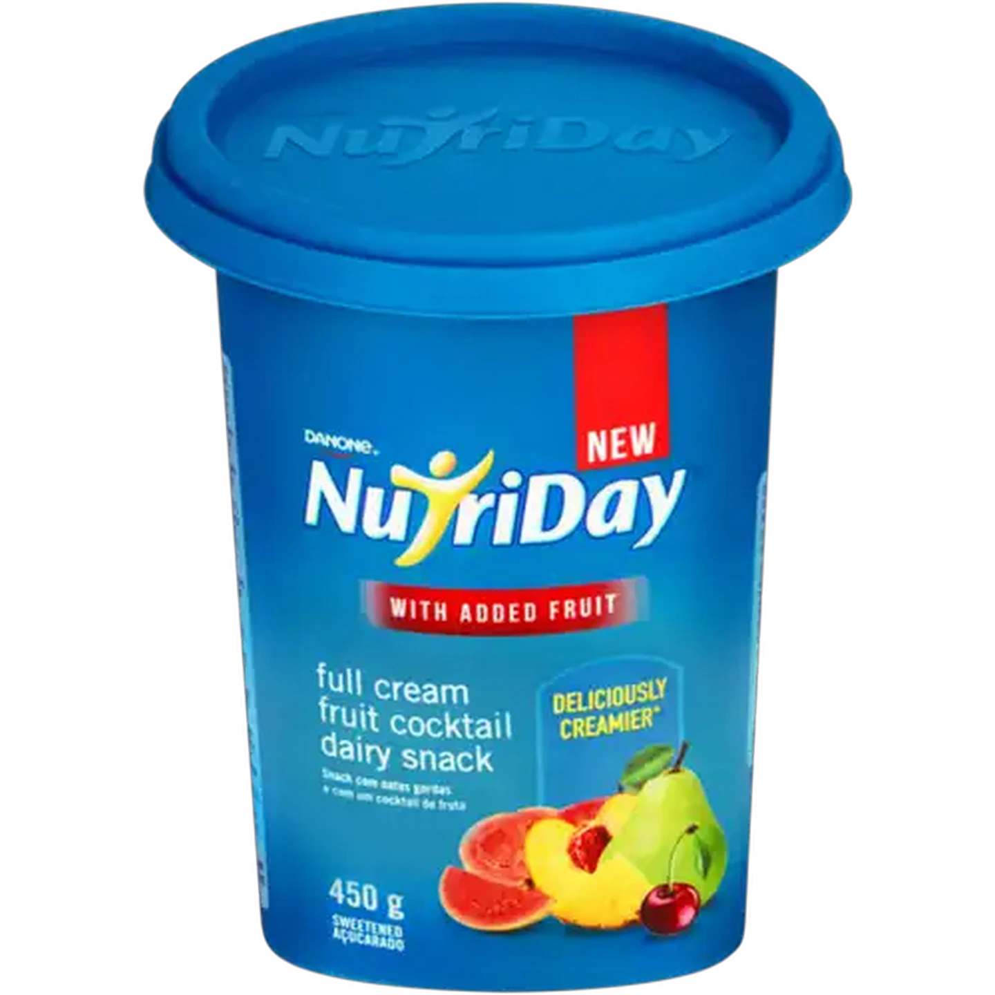 Image of Danone NutriDay Fruit Cocktail Full Cream Dairy Snack with Added Fruit 450g