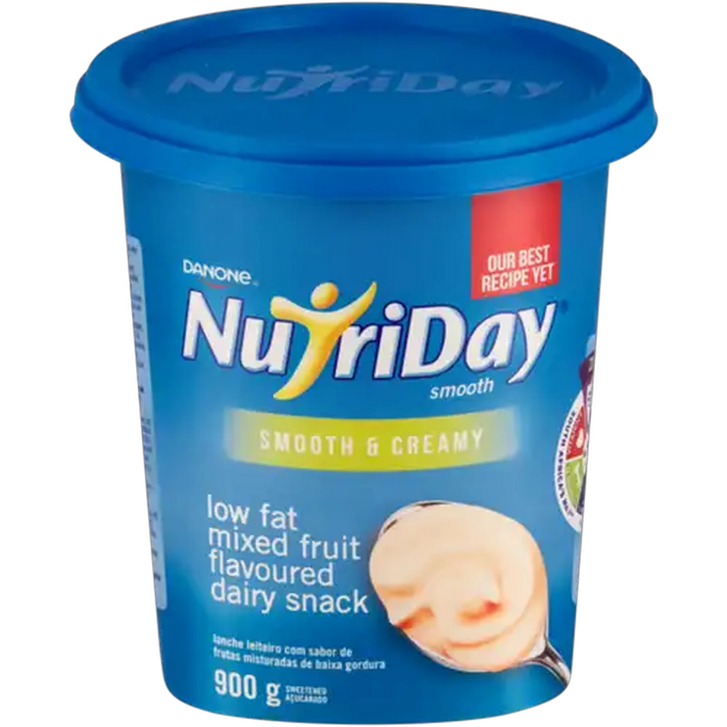 Image of Danone NutriDay Mixed Fruit Flavoured Low Fat Smooth Dairy Snack 900g
