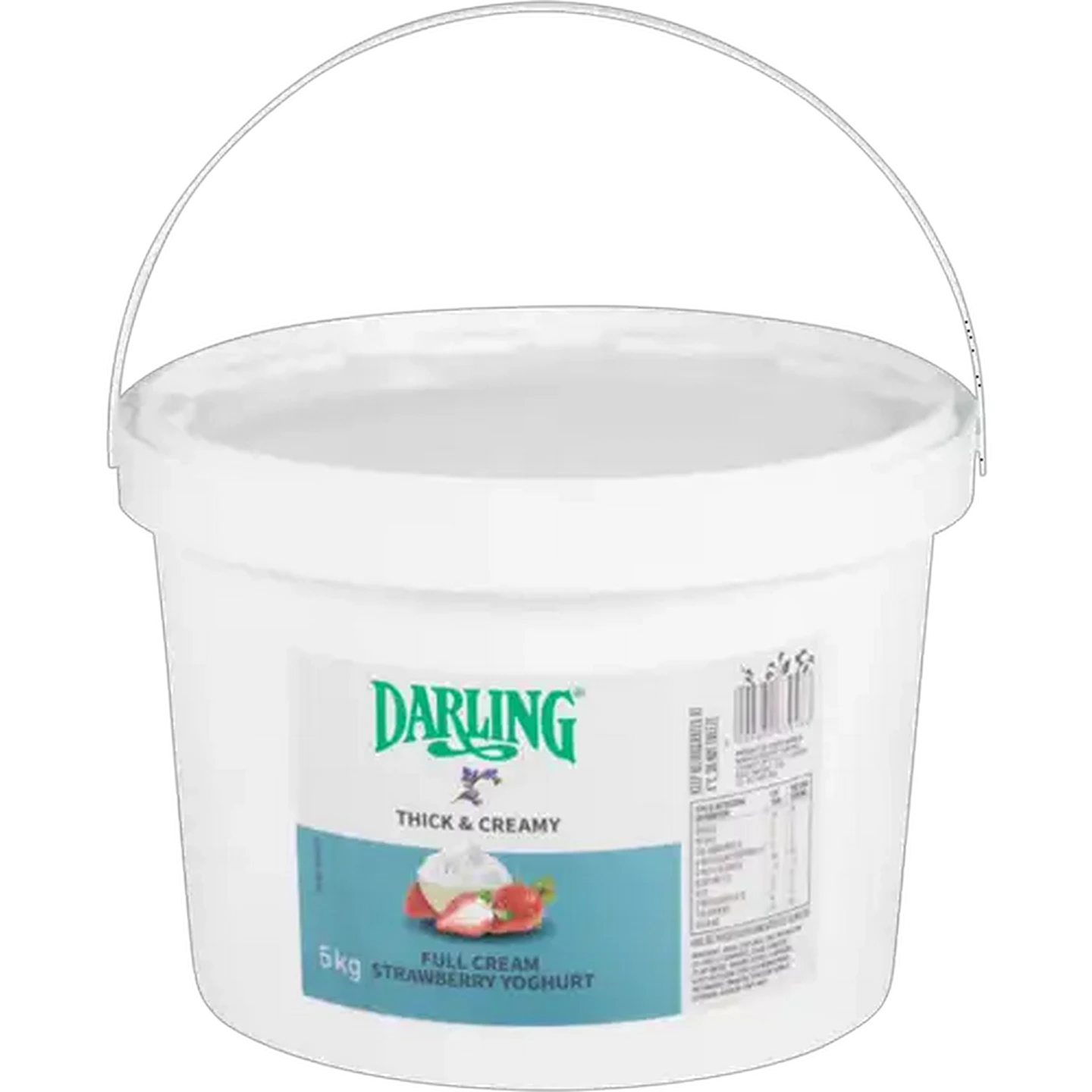 Image of Darling Thick & Creamy Strawberry Full Cream Yoghurt 5kg