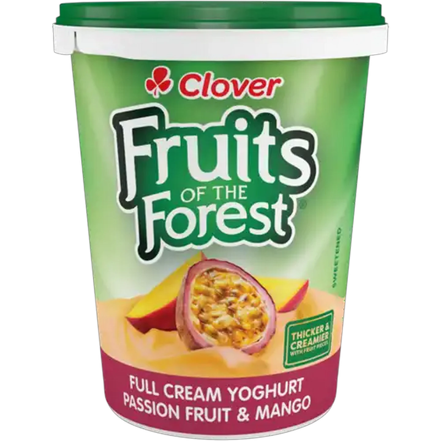 Image of Clover Fruits of the Forest Passion Fruit & Mango Full Cream Yoghurt 500g