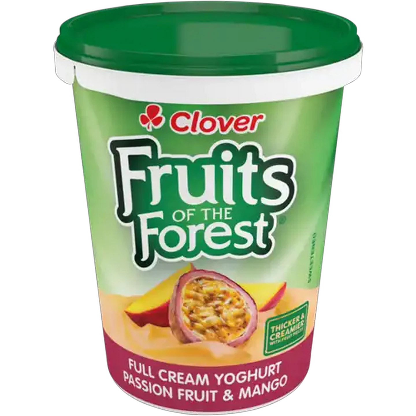 Image of Clover Fruits of the Forest Passion Fruit & Mango Full Cream Yoghurt 500g