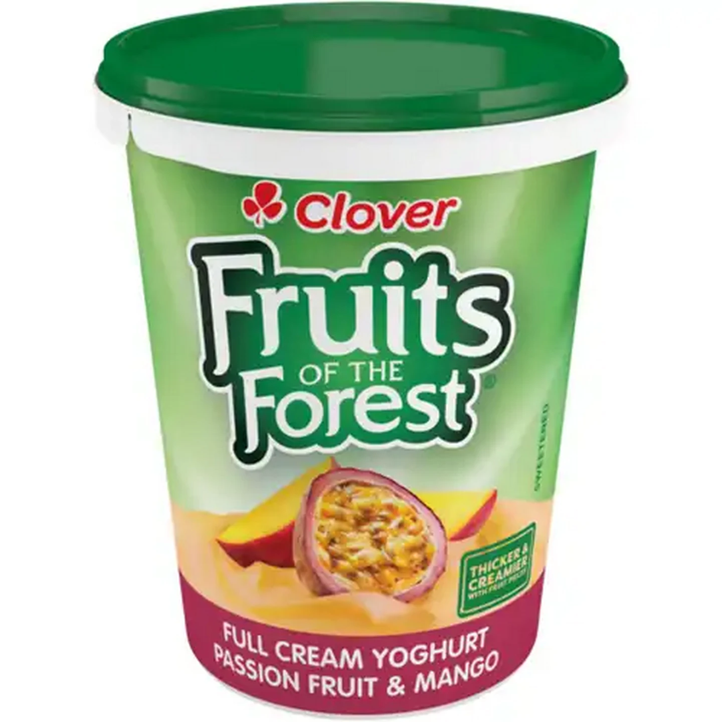 Image of Clover Fruits of the Forest Passion Fruit & Mango Full Cream Yoghurt 500g