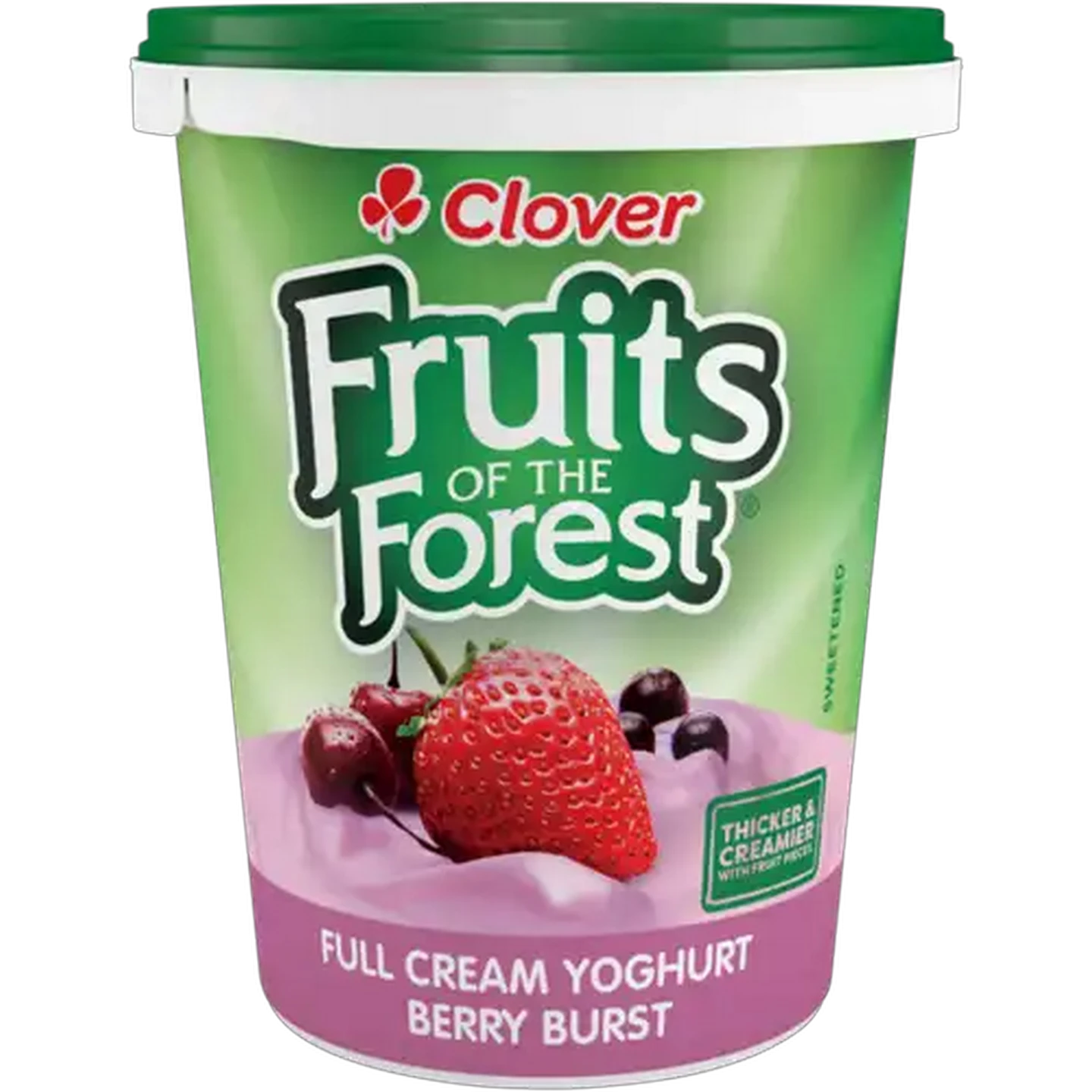 Image of Clover Fruits of the Forest Berry Burst Full Cream Yoghurt 500g