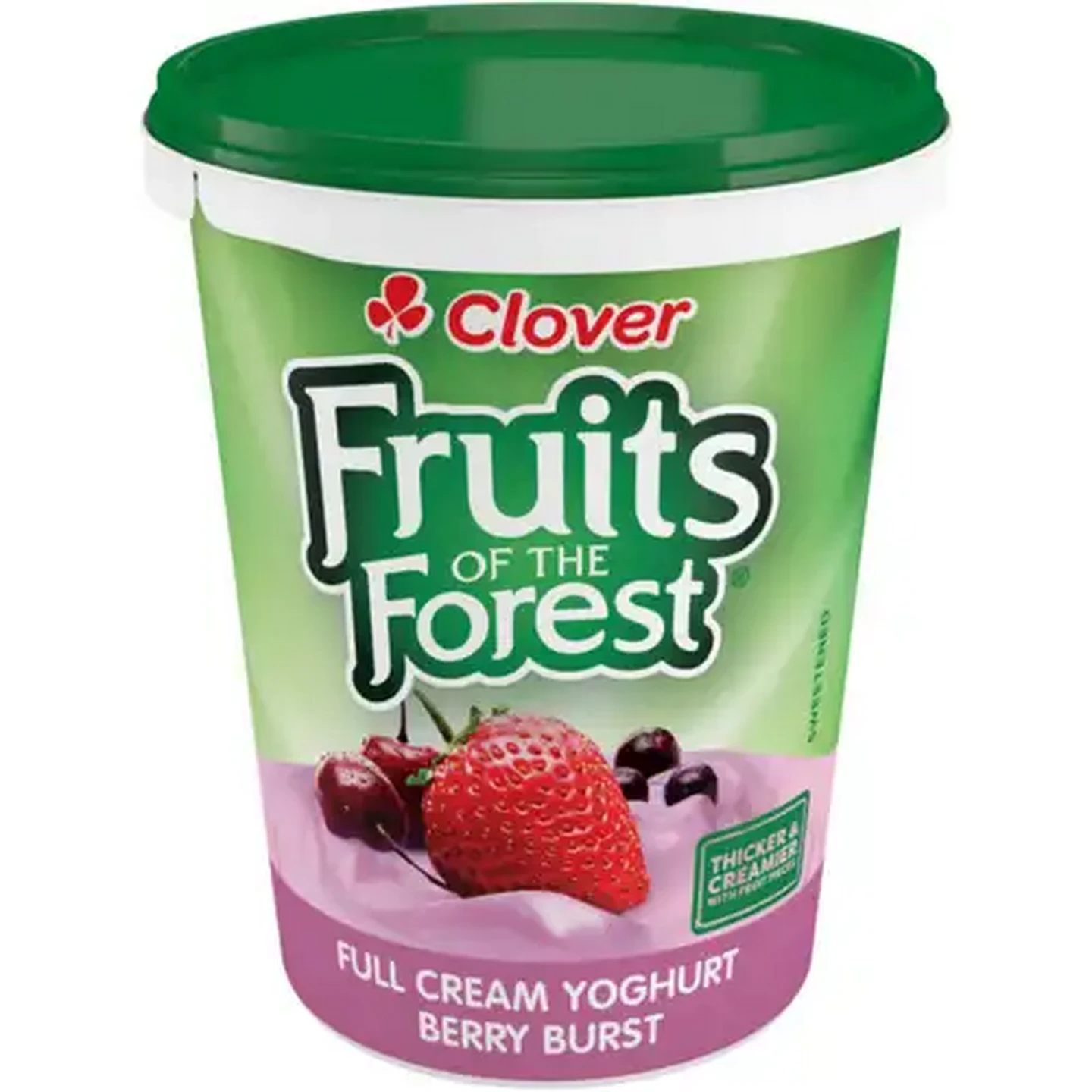 Image of Clover Fruits of the Forest Berry Burst Full Cream Yoghurt 500g