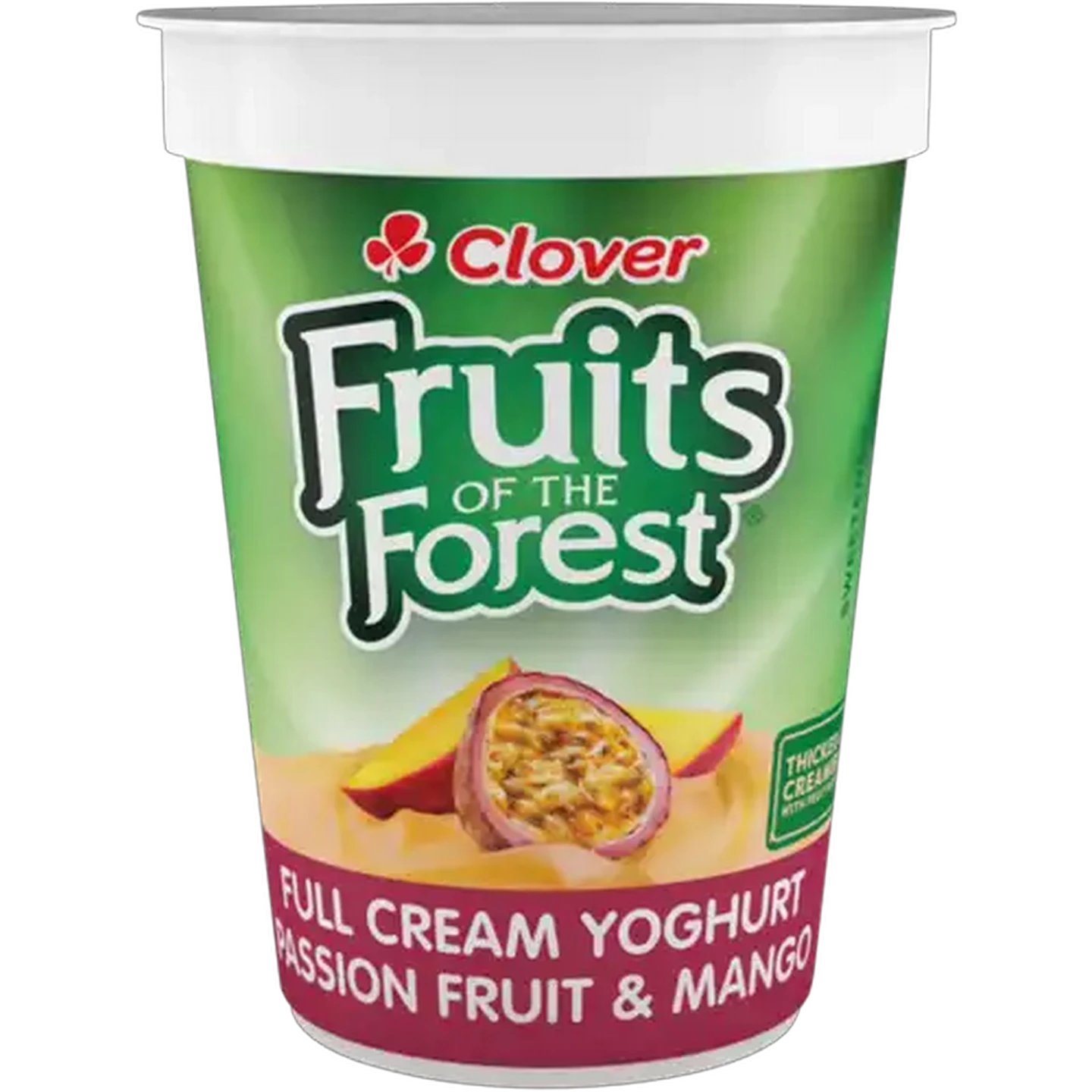 Image of Clover Fruits of the Forest Passion Fruit & Mango Full Cream Yoghurt 150g