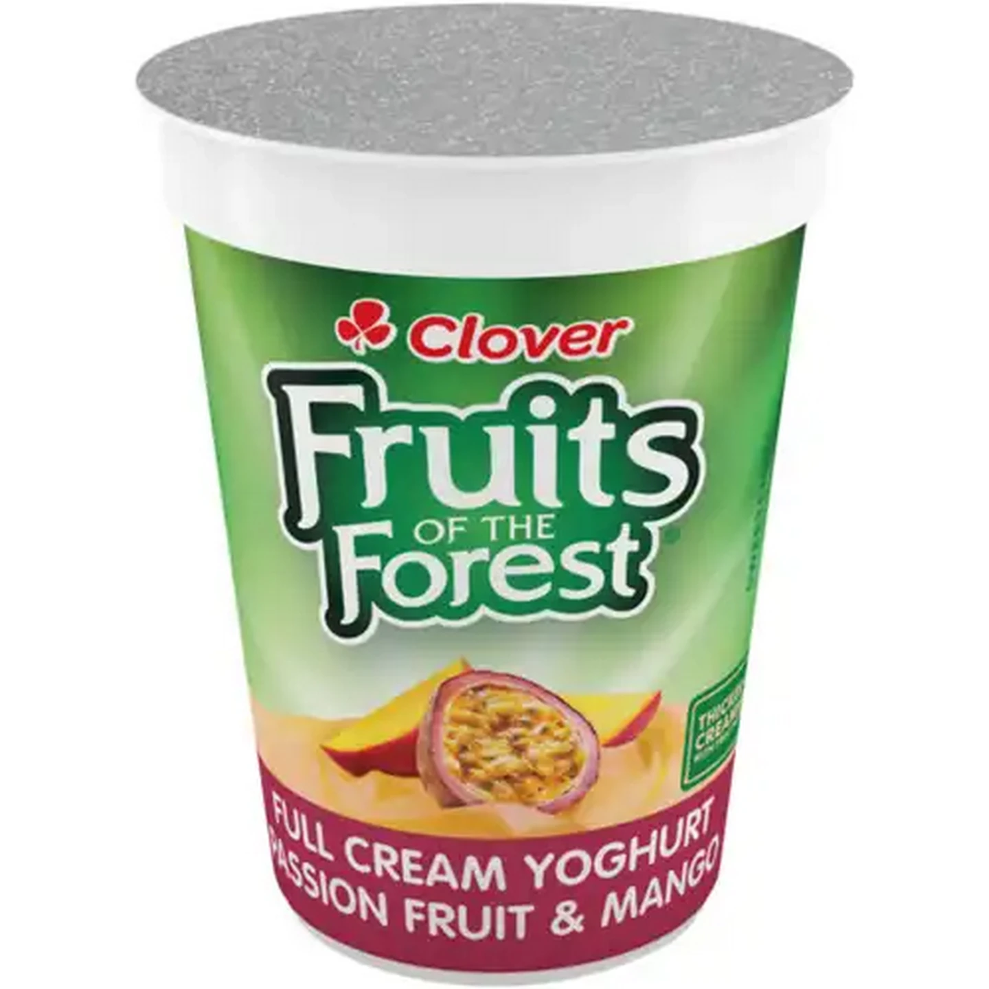 Image of Clover Fruits of the Forest Passion Fruit & Mango Full Cream Yoghurt 150g