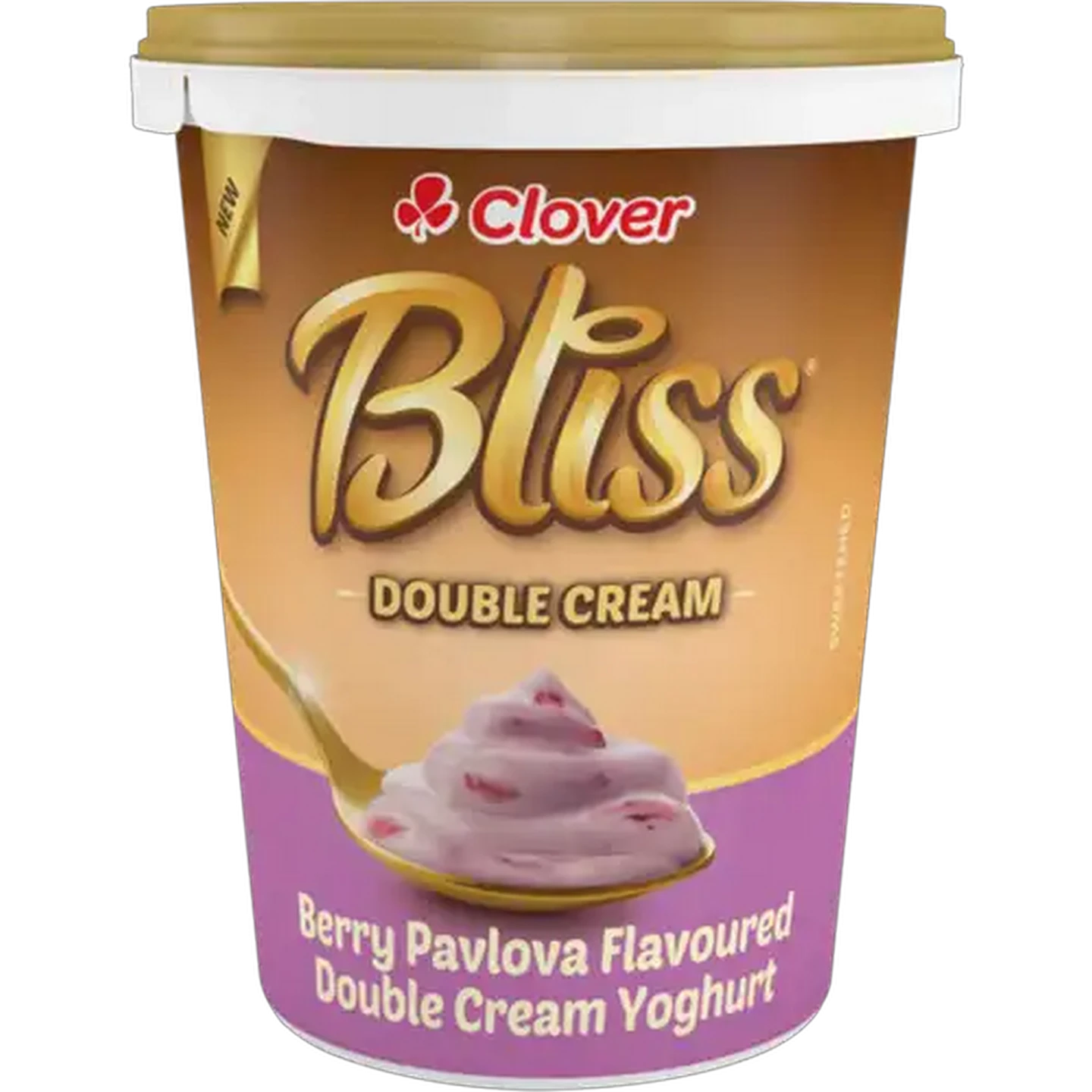 Image of Clover Bliss Berry Pavlova Flavoured Double Cream Yoghurt 500g