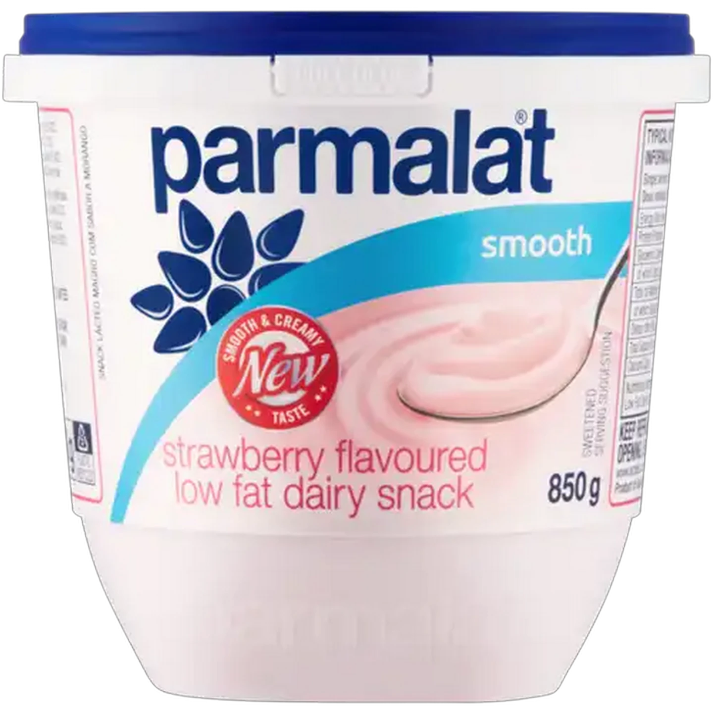 Image of Parmalat Strawberry Flavoured Smooth Low Fat Dairy Snack 850g
