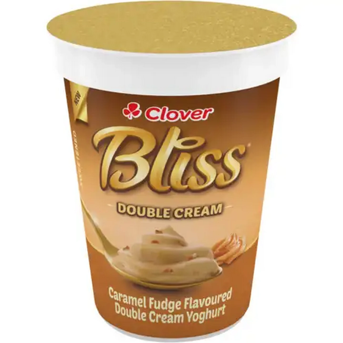 Image of Clover Bliss Caramel Fudge Flavoured Double Cream Yoghurt 150g