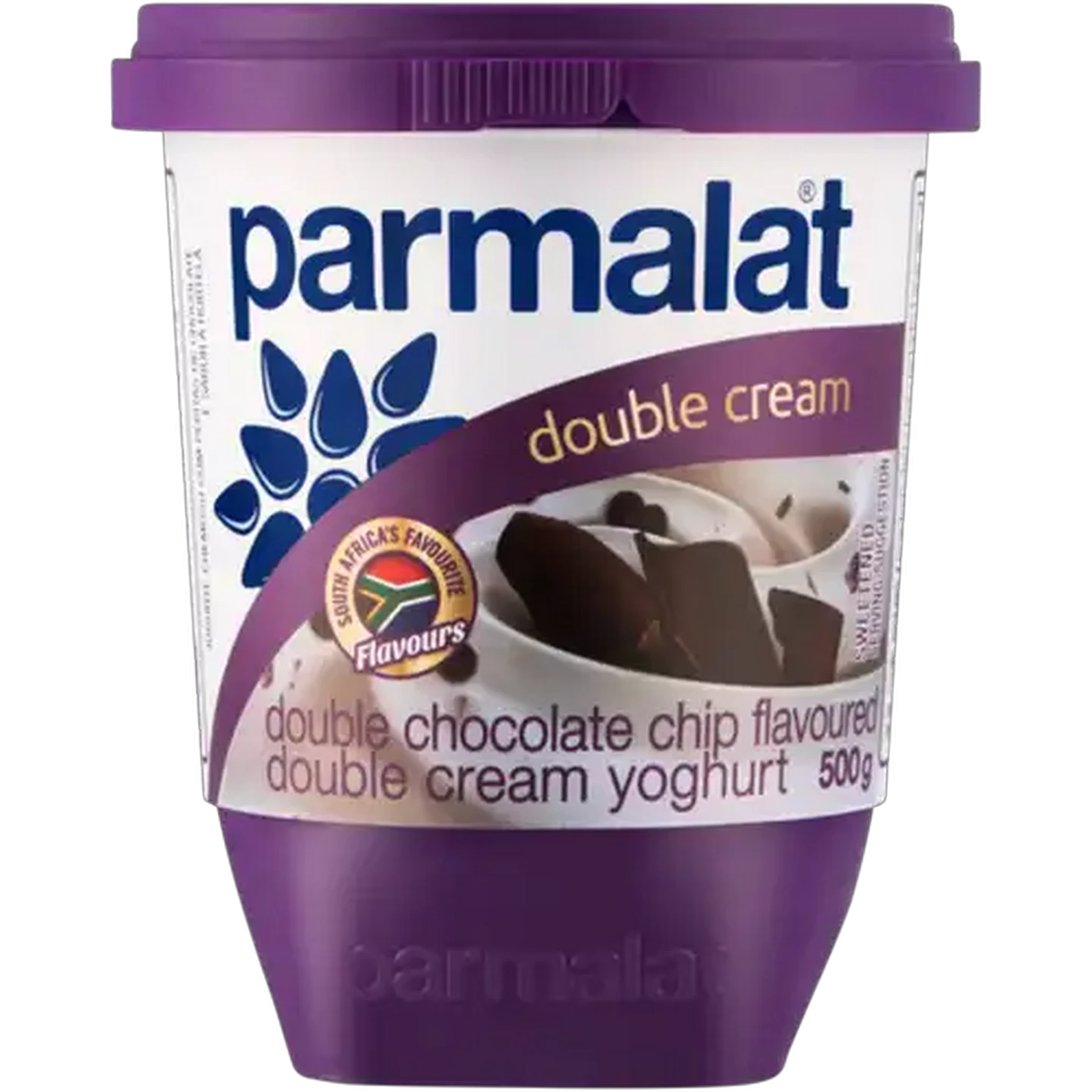 Image of Parmalat Double Chocolate Chip Flavoured Double Cream Yoghurt 500g