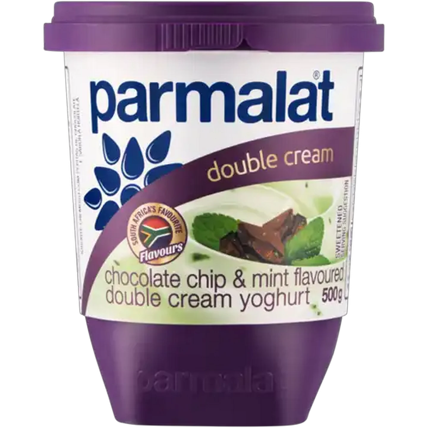 Image of Parmalat Chocolate Chip & Mint Flavoured Double Cream Yoghurt 500g
