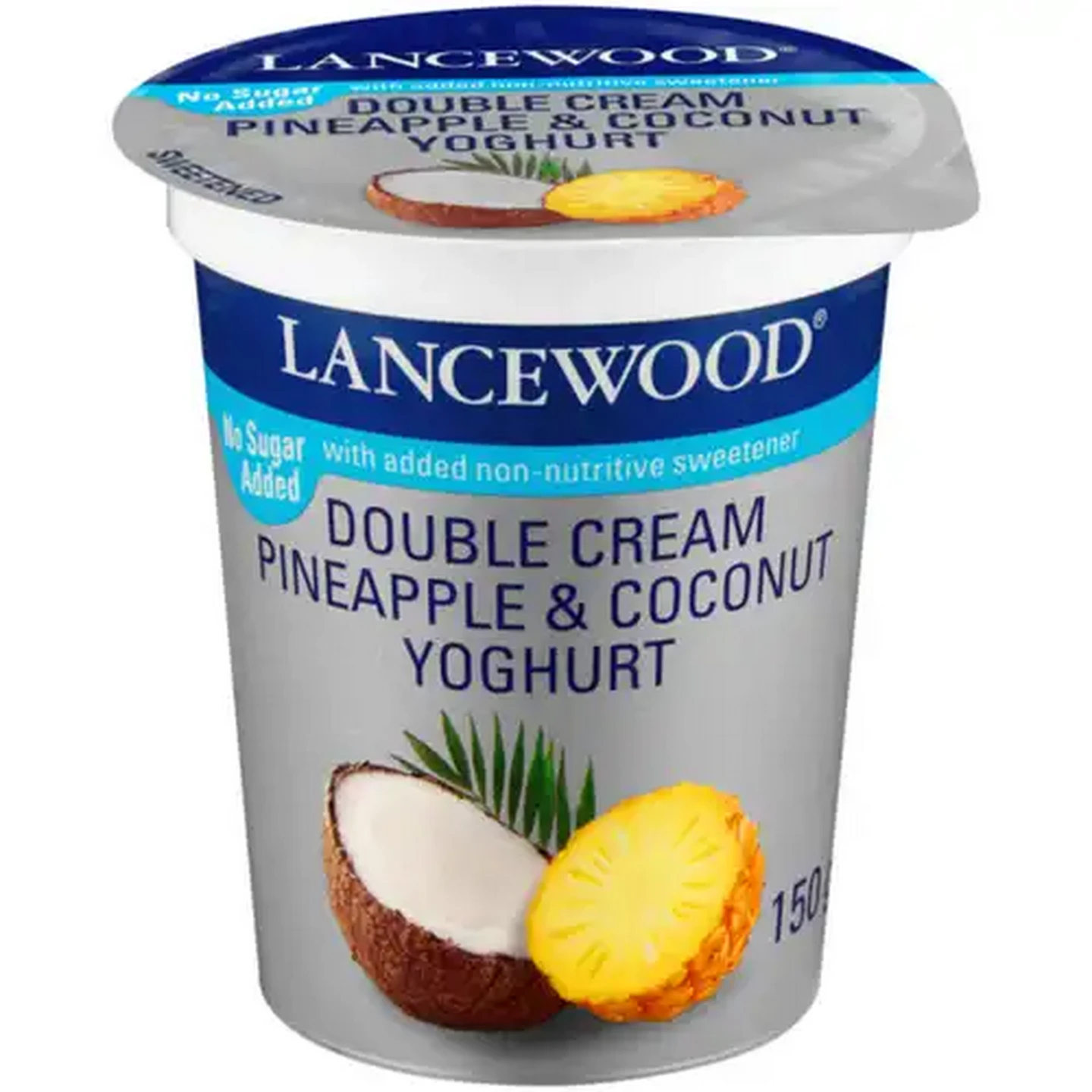 Image of LANCEWOOD Pineapple & Coconut Flavoured Double Cream Yoghurt 150g