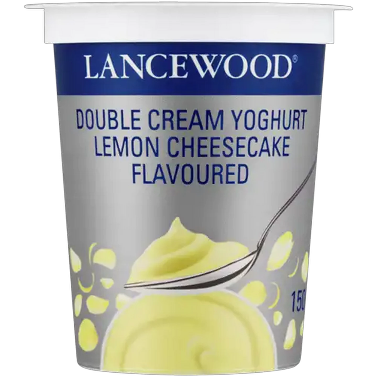 Image of LANCEWOOD Lemon Cheesecake Flavoured Double Cream Yoghurt 150g