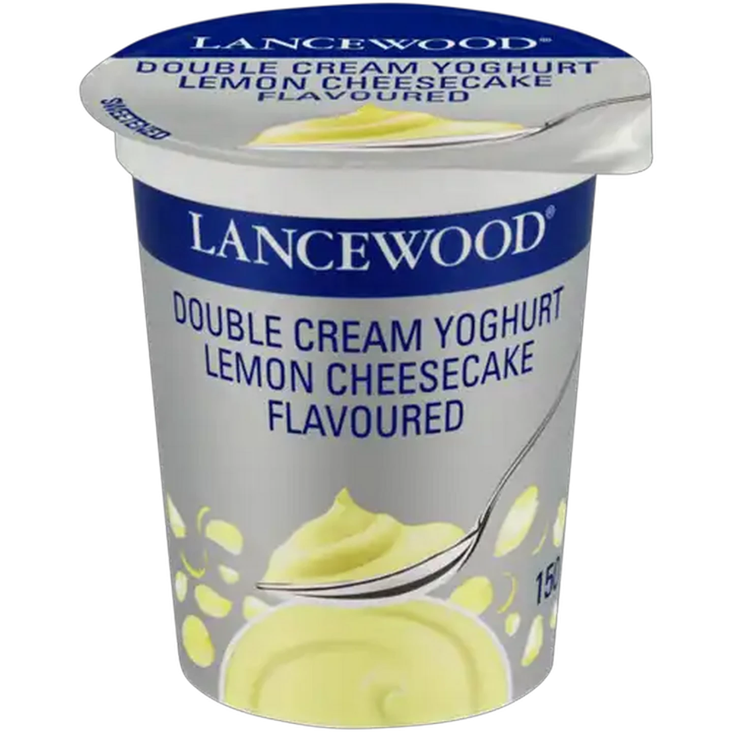 Image of LANCEWOOD Lemon Cheesecake Flavoured Double Cream Yoghurt 150g