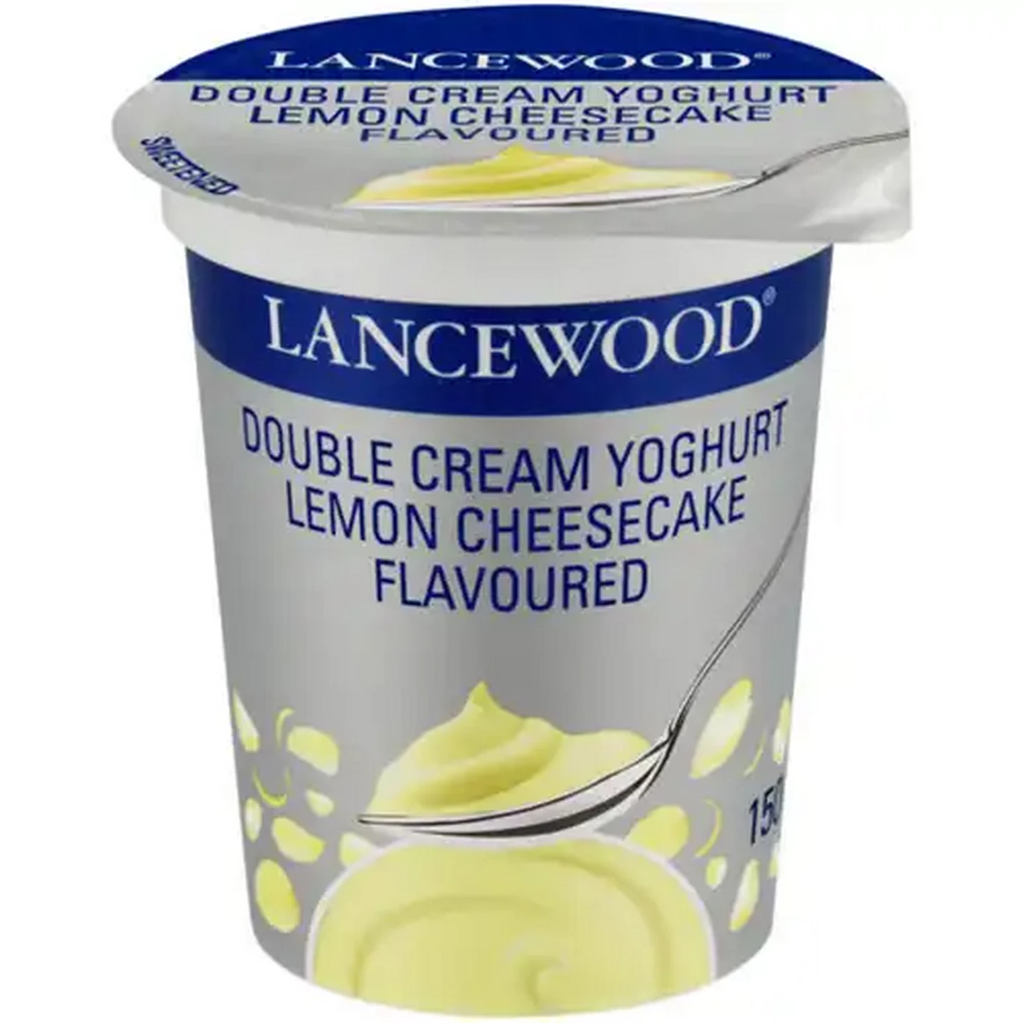 Image of LANCEWOOD Lemon Cheesecake Flavoured Double Cream Yoghurt 150g