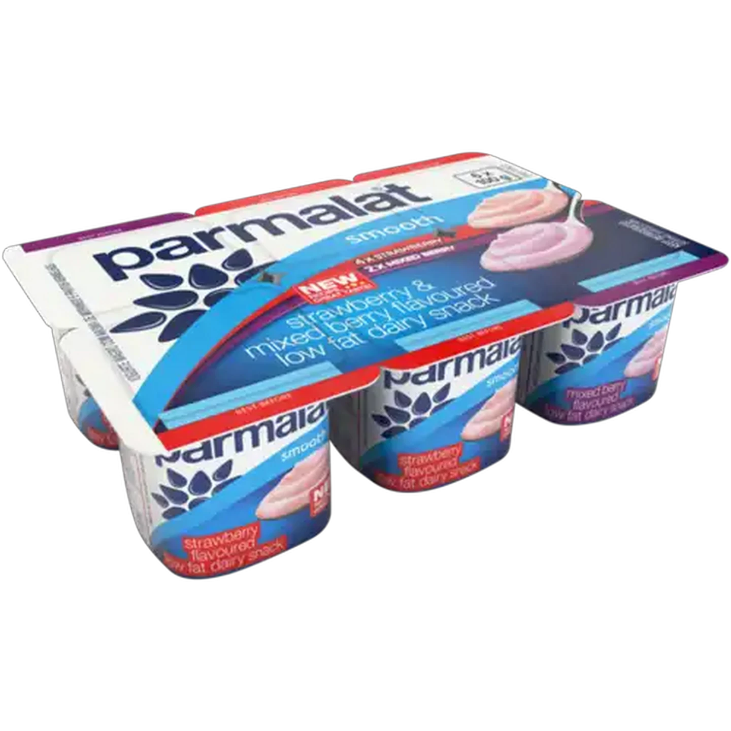 Image of Parmalat Assorted Smooth Low Fat Dairy Snack 6 x 100g