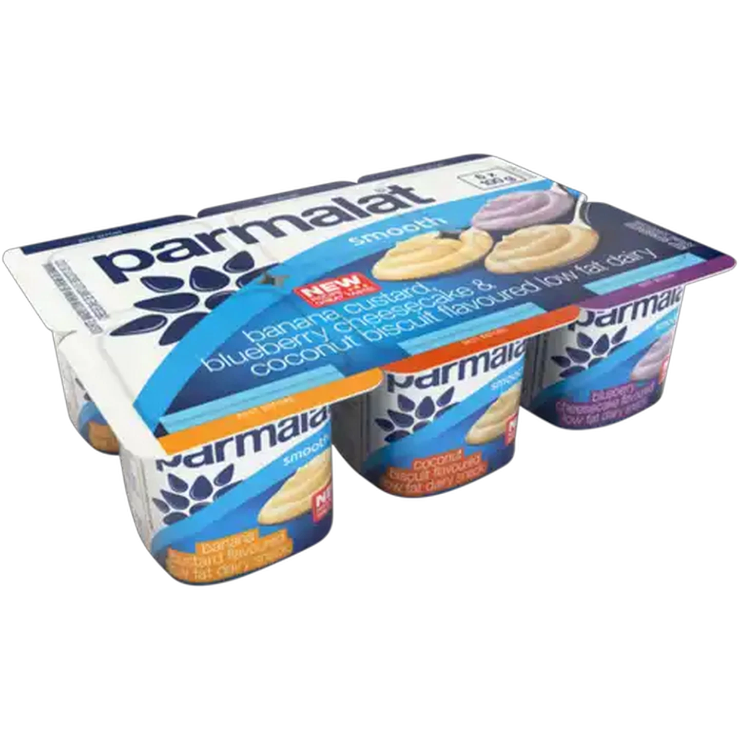 Image of Parmalat Assorted Smooth Low Fat Dairy Snack 6 x 100g