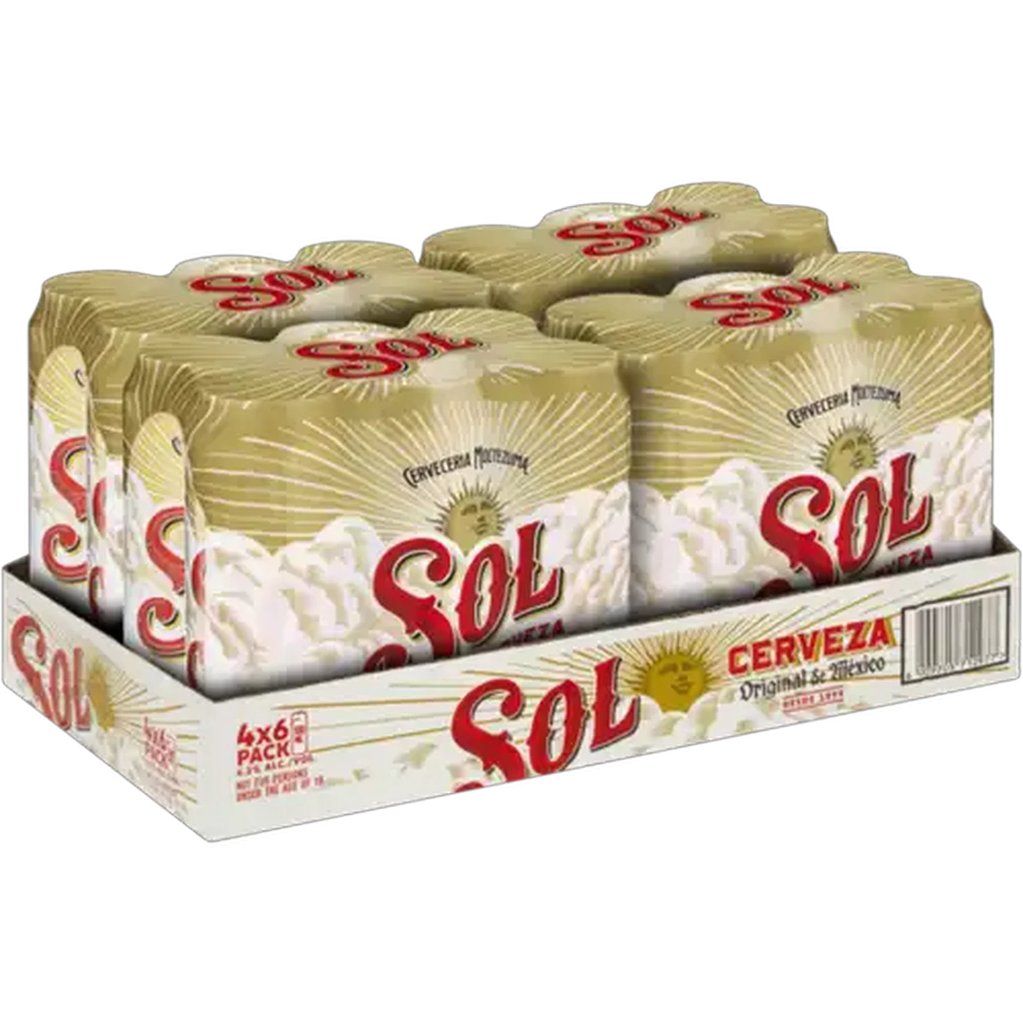 Image of Sol Premium Lager Beer Cans 24 x 500ml