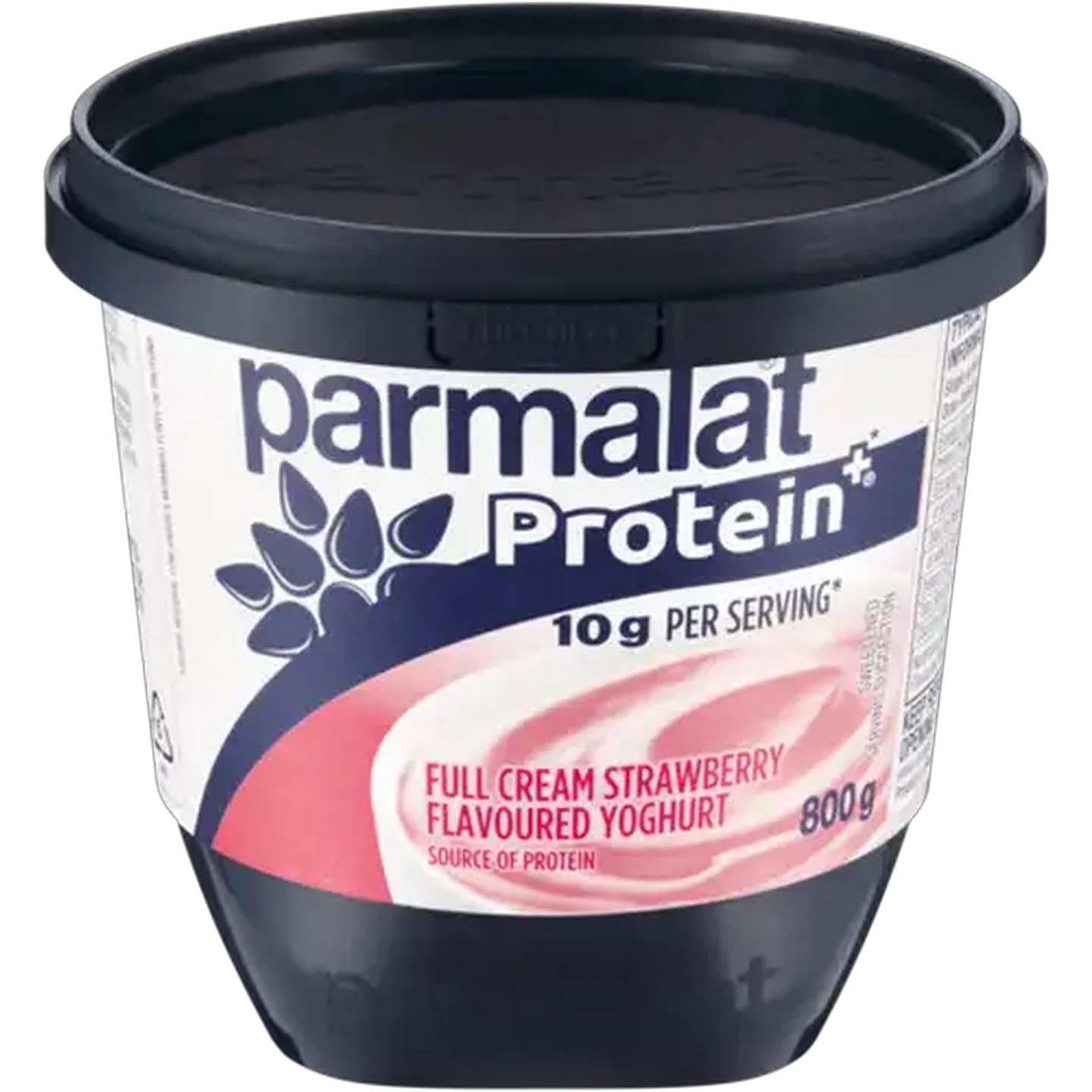 Image of Parmalat Protein+ Strawberry Flavoured Full Cream Yoghurt 800g