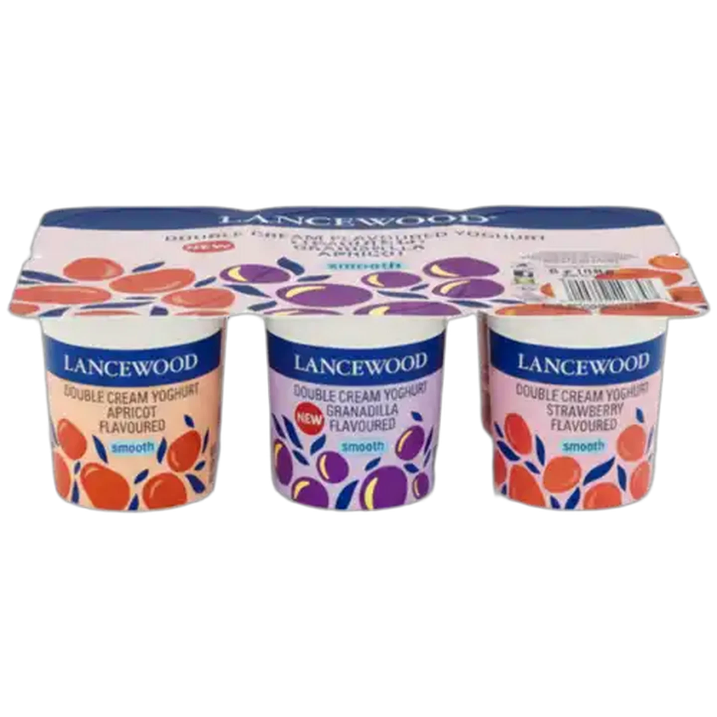 Image of LANCEWOOD Assorted Smooth Double Cream Flavoured Yoghurt 6 x 100g