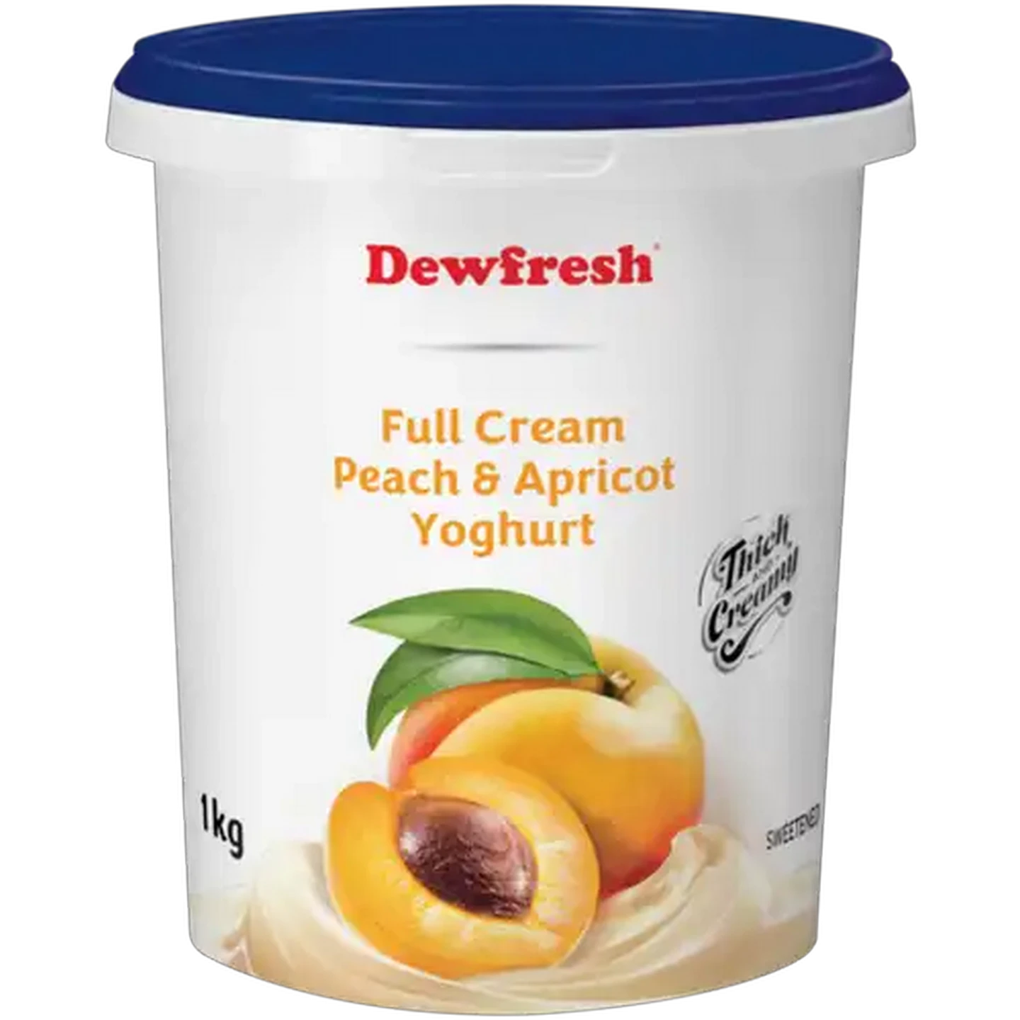 Image of Dewfresh Peach & Apricot Full Cream Yoghurt 1kg