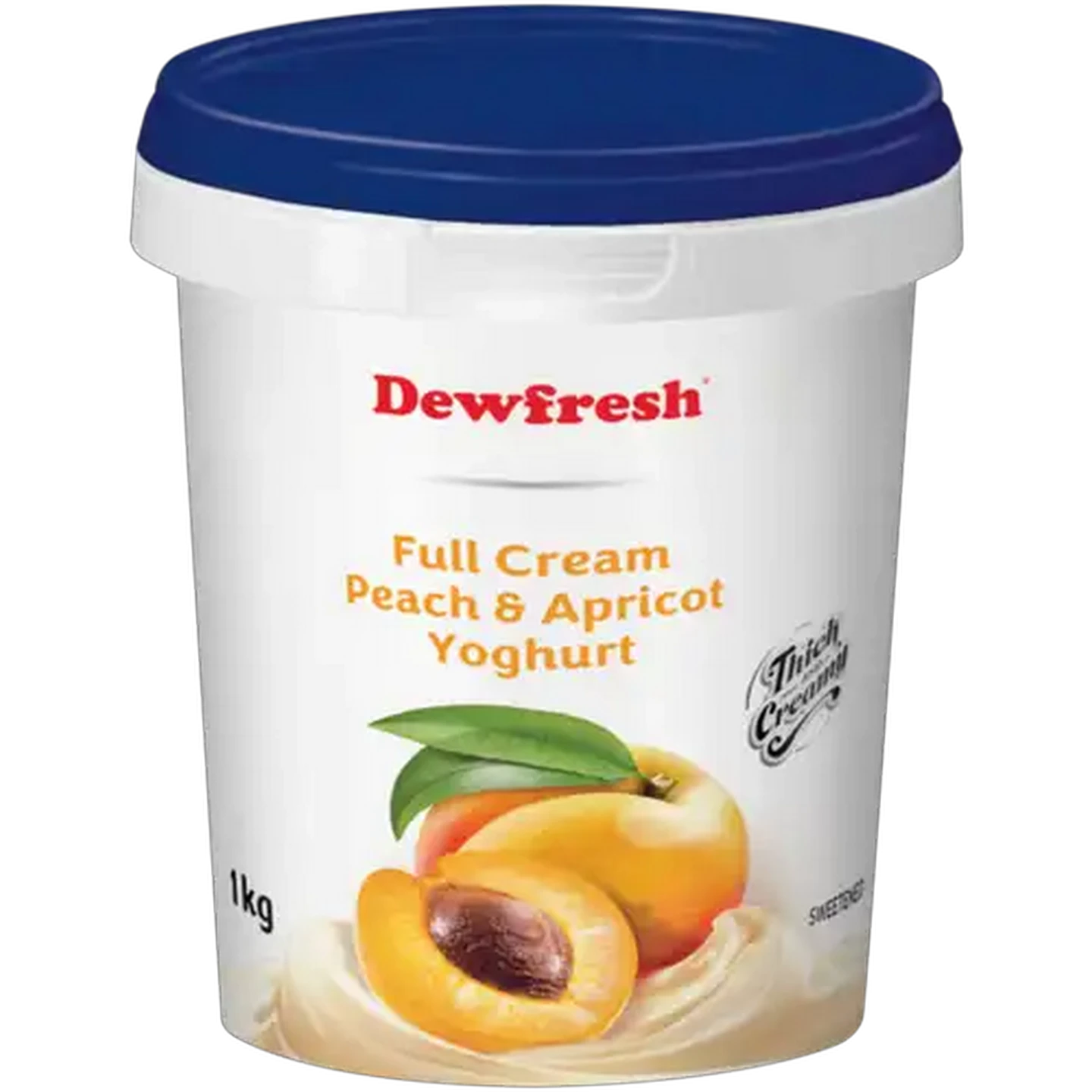 Image of Dewfresh Peach & Apricot Full Cream Yoghurt 1kg