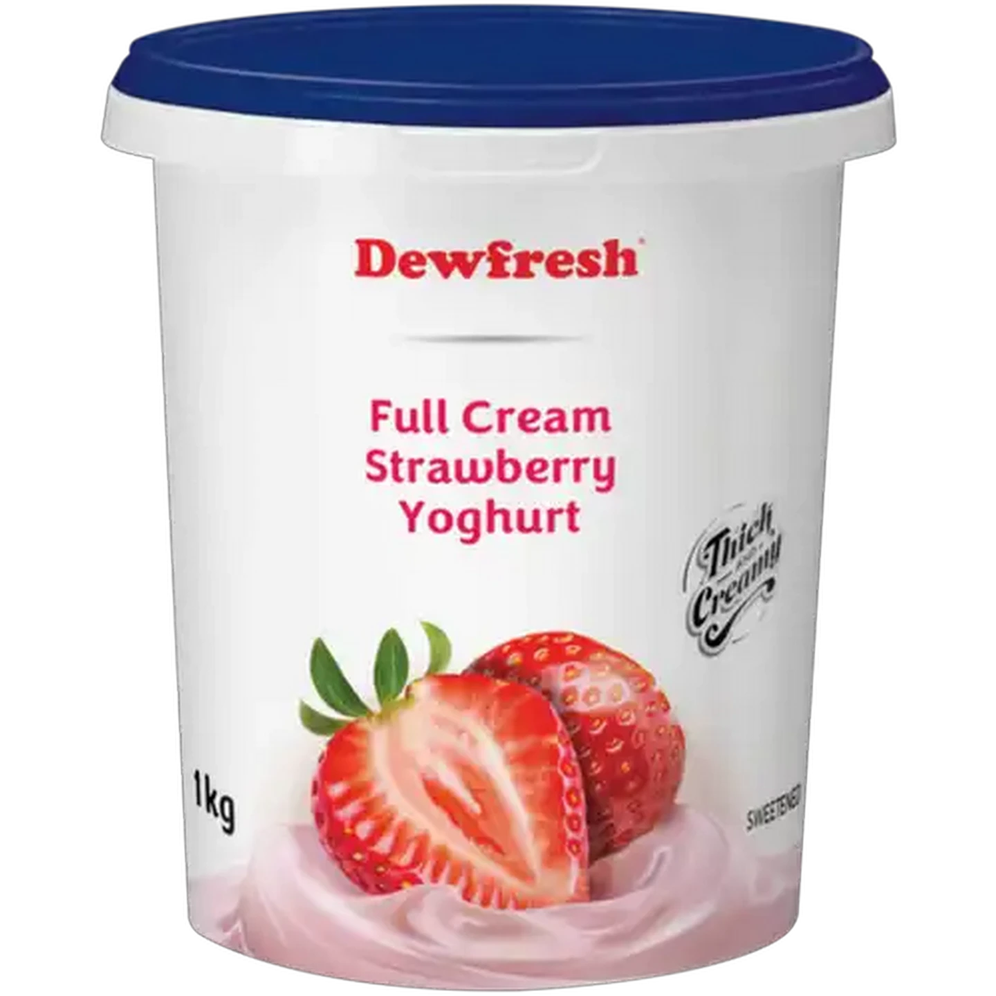 Image of Dewfresh Strawberry Full Cream Yoghurt 1kg
