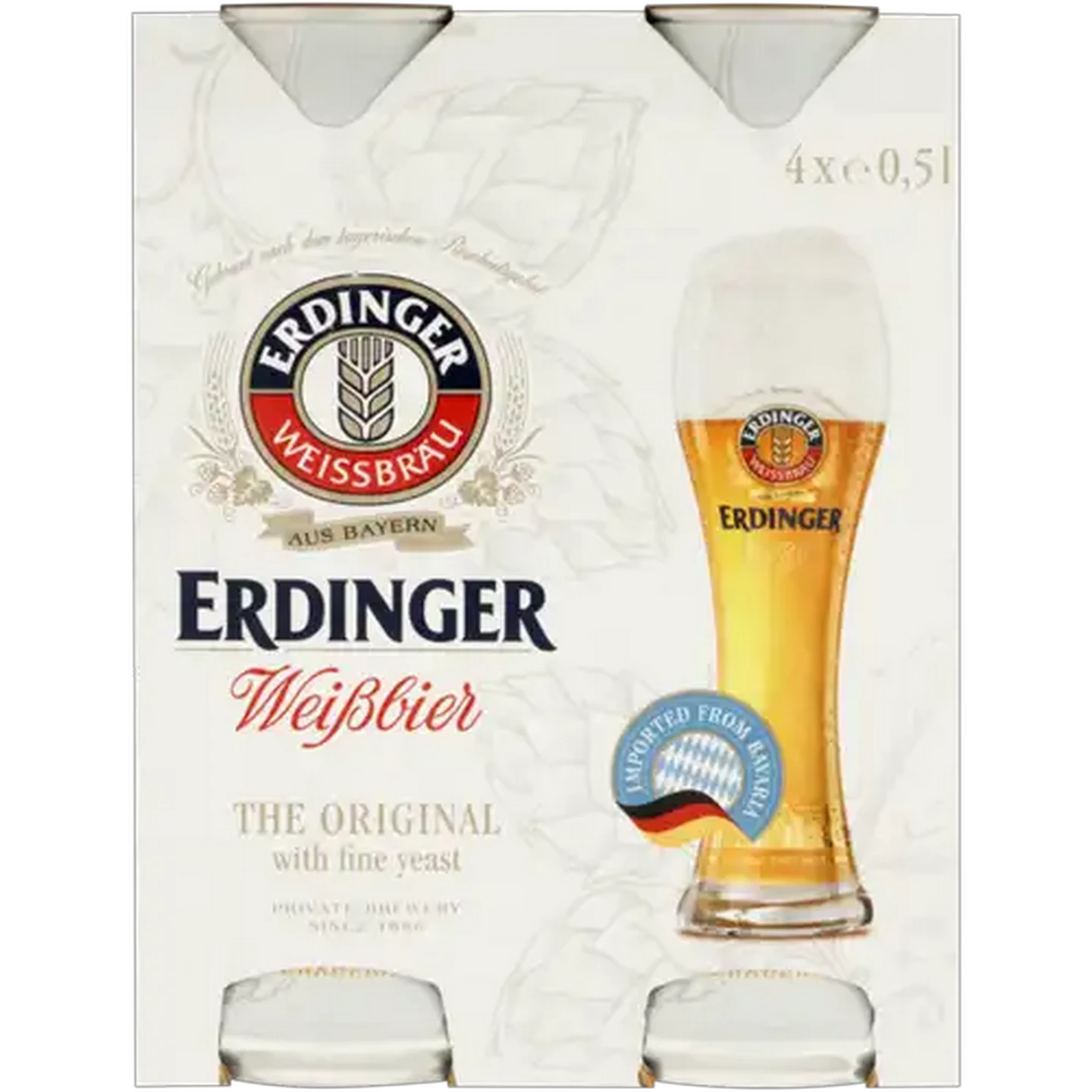 Image of Erdinger Weissbier Beer Cans 4 x 500ml